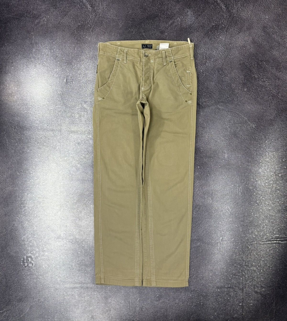 Armani Vintage Armani Jeans Men’s Structured Straight Pants Jeans Size US 32 / EU 48 - 1 Thumbnail