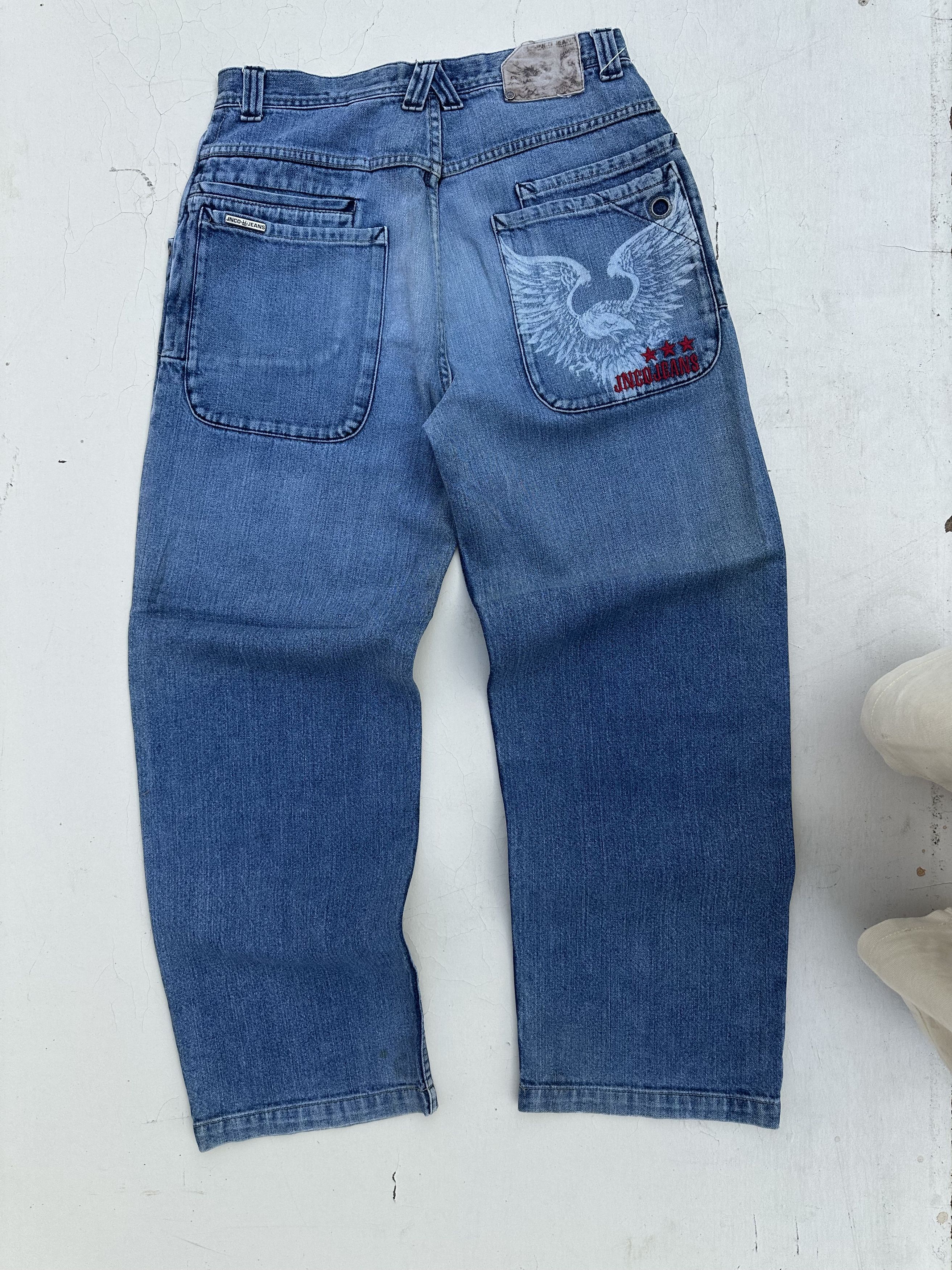 JNCO Rare Vintage Jnco Eagle wings baggy Jean's. Size US 32 / EU 48 - 1 Thumbnail