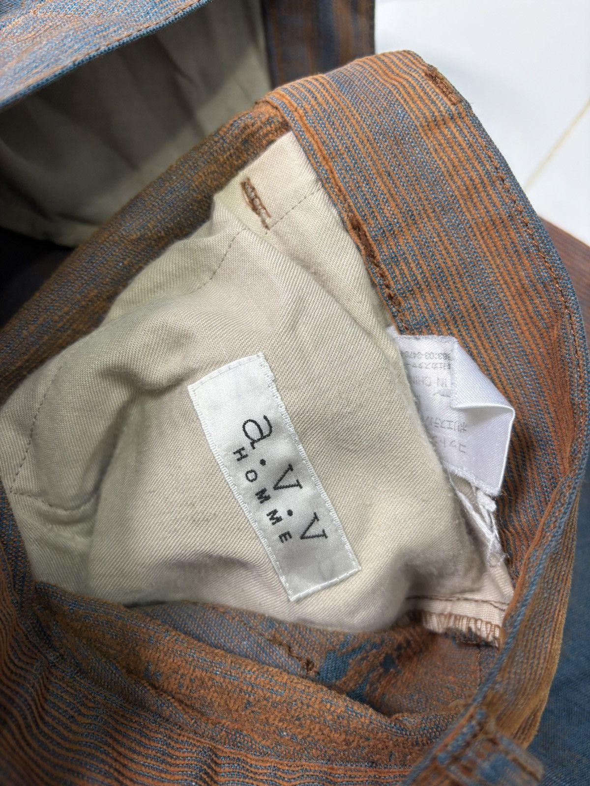 🔥AVV HOMME ARTISAN DYED GRADIENT DISTRESSED PANTS