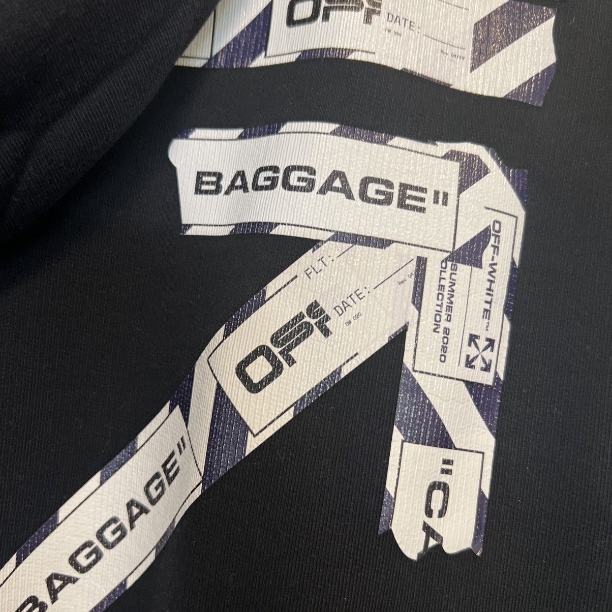 Off-White Off White Airport Tape Hoodie Black Size US M / EU 48-50 / 2 - 4 Thumbnail