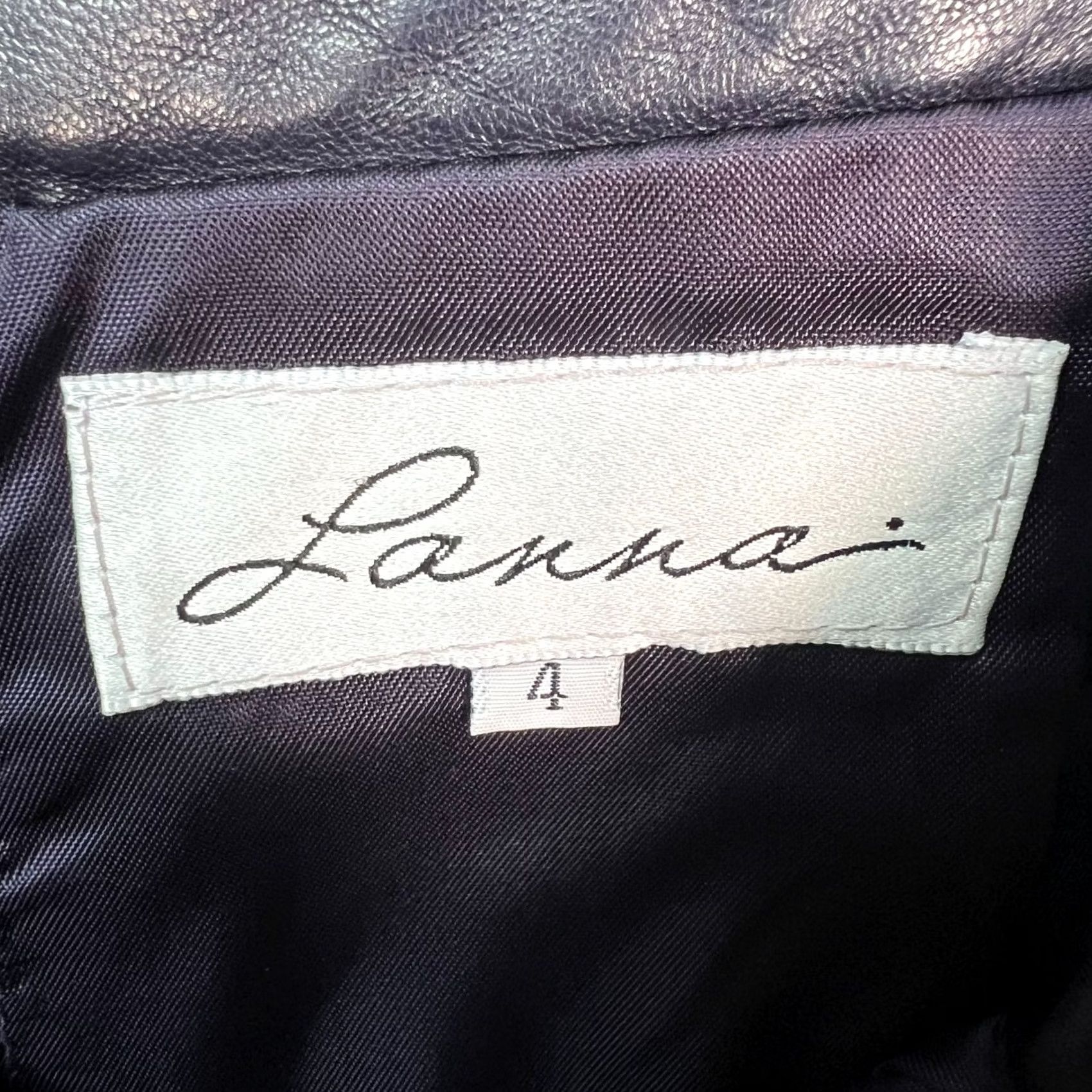 Vintage VINTAGE Lanna Skirt Leather Pencil Black 4 Womens Knee Length Zipper Lined Measurements Made In USA Mens? Size 27" / US 4 / IT 40 - 3 Thumbnail