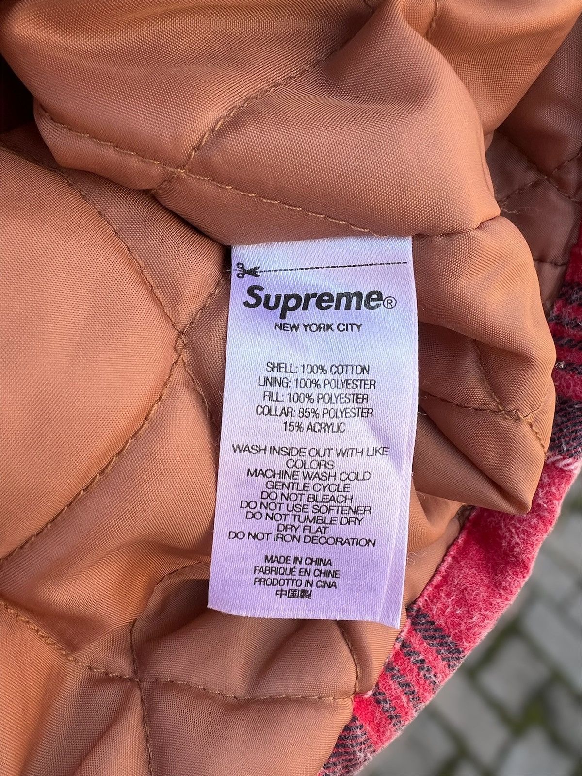 Supreme F/W '21 Faux Fur Collar Flannel Shirt | Grailed