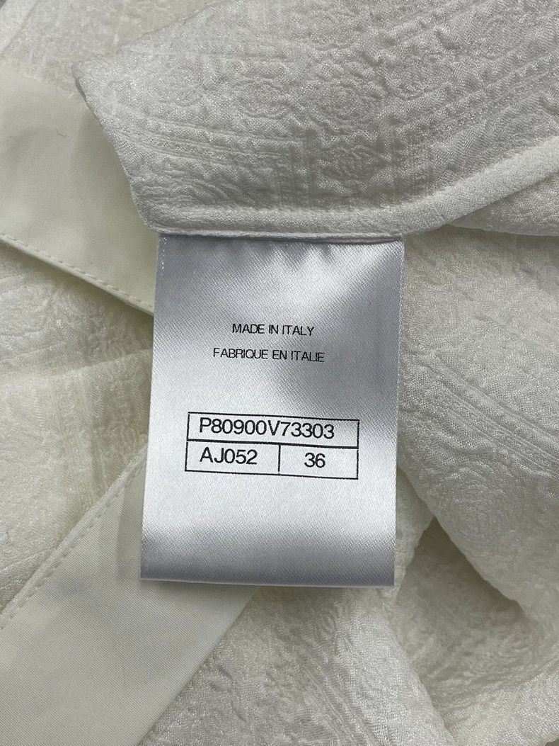 Chanel Chanel 26C early spring vacation white silk jacquard dark Size XS / US 0-2 / IT 36-38 - 5 Thumbnail
