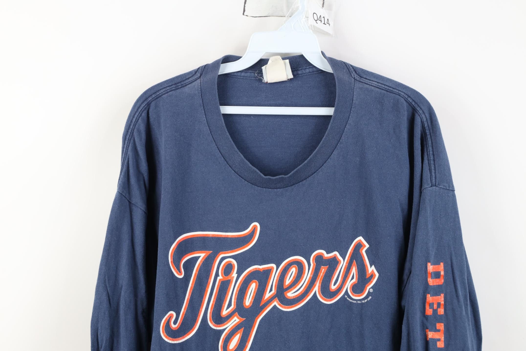 Vintage Vintage Y2K 2006 Tigers Baseball Long Sleeve T-Shirt Blue Size US XL / EU 56 / 4 - 2 Thumbnail