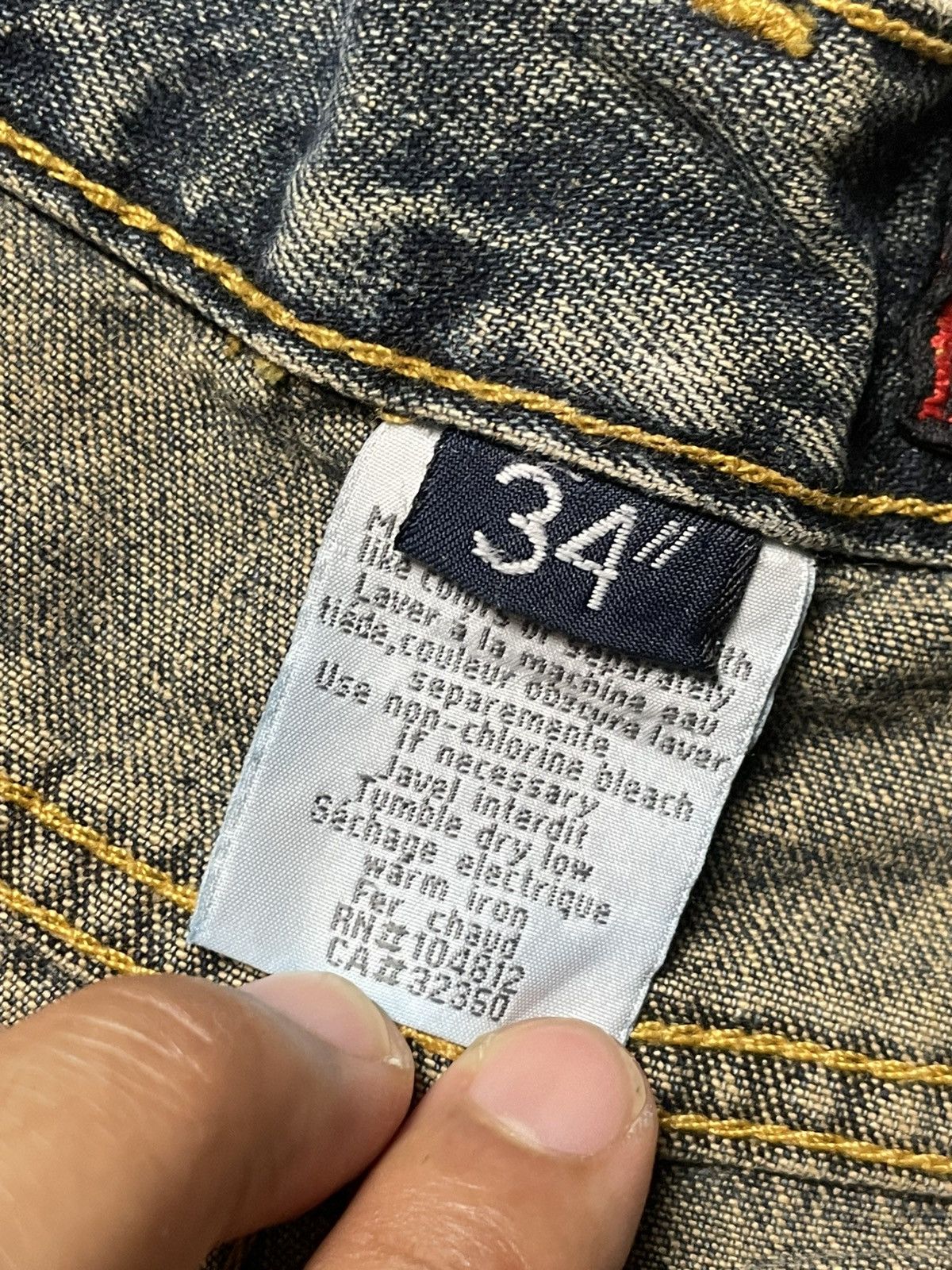 Japanese Brand × Vintage Vintage SAVIER Wash Selvedge Jeans (91) Size US 33 - 11 Thumbnail