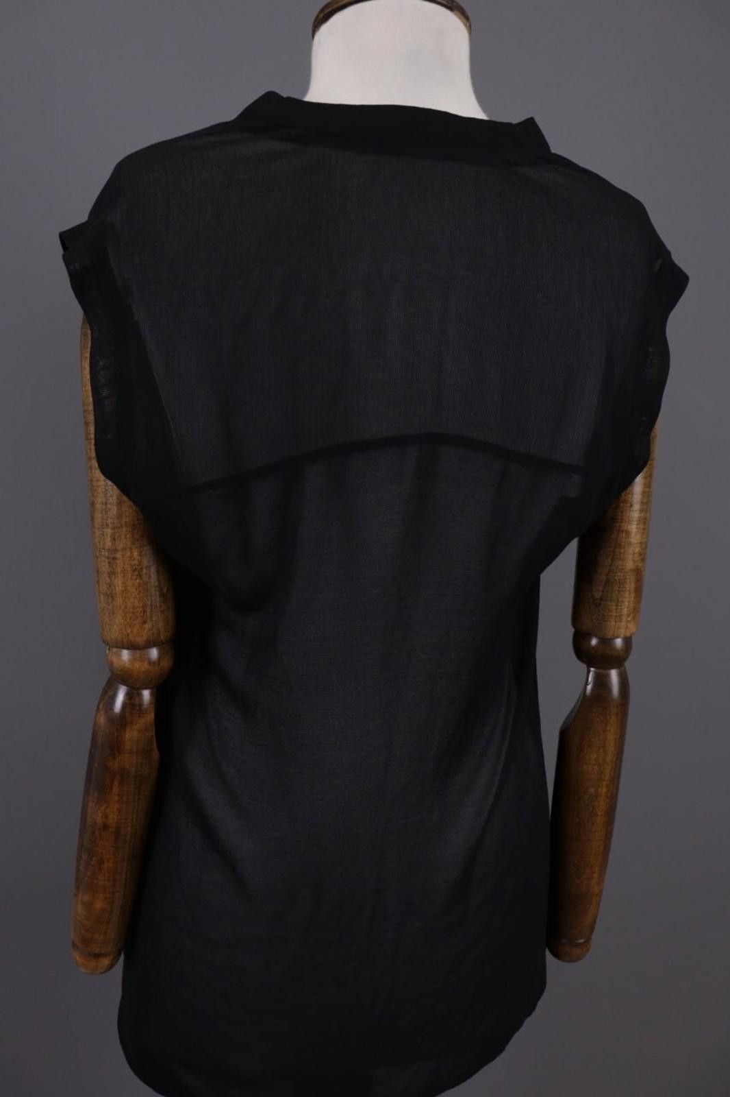 Alexander Wang T Alexander Wang Black V-Neck Stretch Top Shirt Size XS Size S / US 4 / IT 40 - 11 Thumbnail