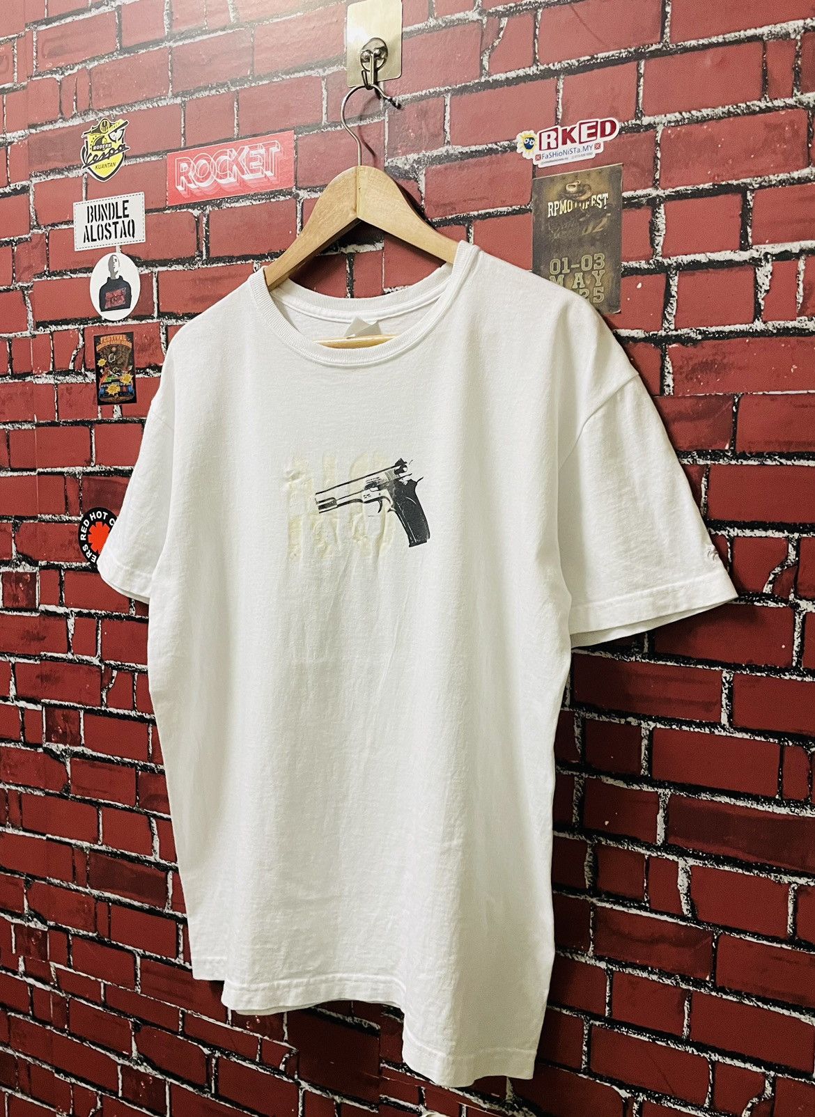 Vintage VTG NO MORE GUN SHIRTS Size US L / EU 52-54 / 3 - 2 Thumbnail