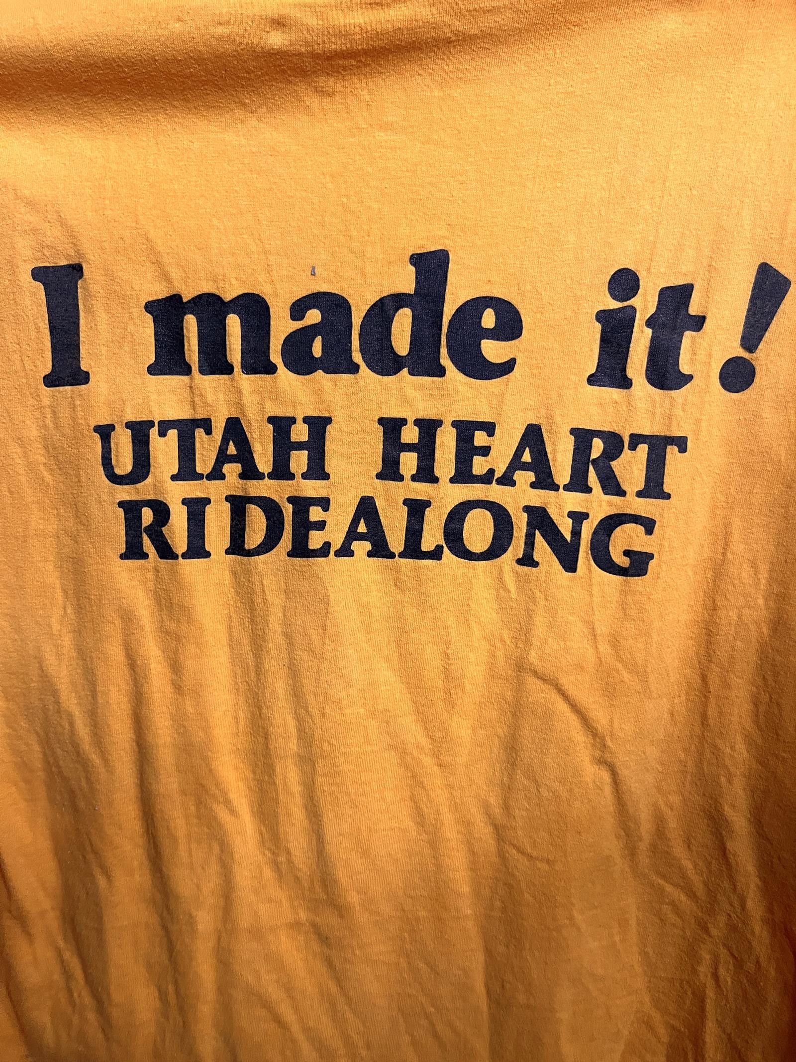 Hanes VTG Utah Heart Ridealong T-shirt - Biker Ride Along 70s Tee Size US L / EU 52-54 / 3 - 5 Thumbnail