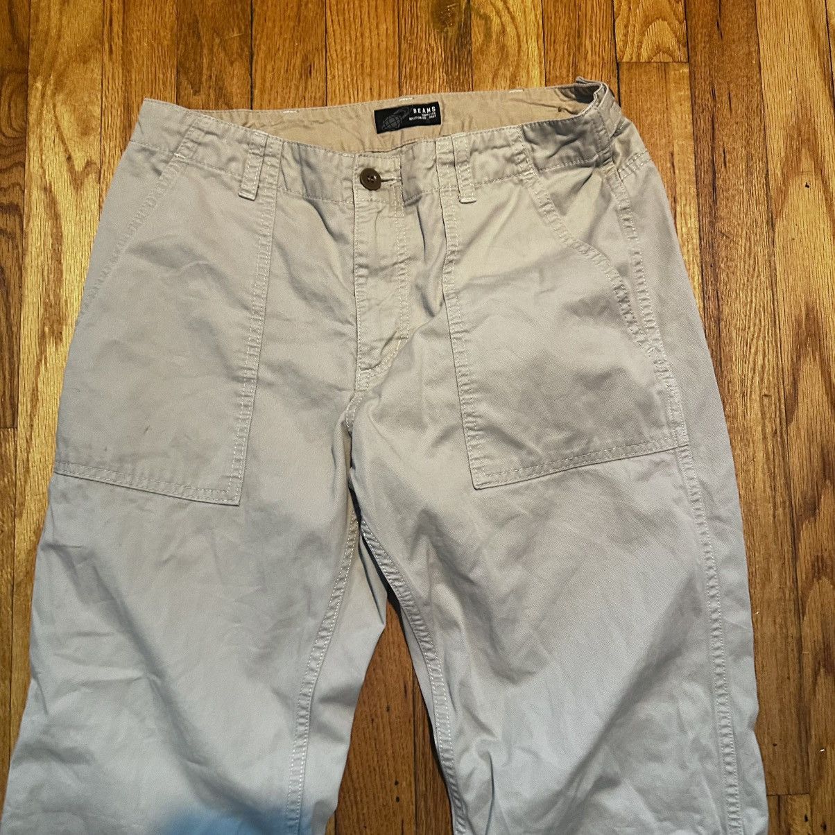 Beams Japan × Japanese Brand × Vintage Beams Japan 100% Cotton Khaki Pants Military Style Japanese Size US 28 / EU 44 - 2 Thumbnail