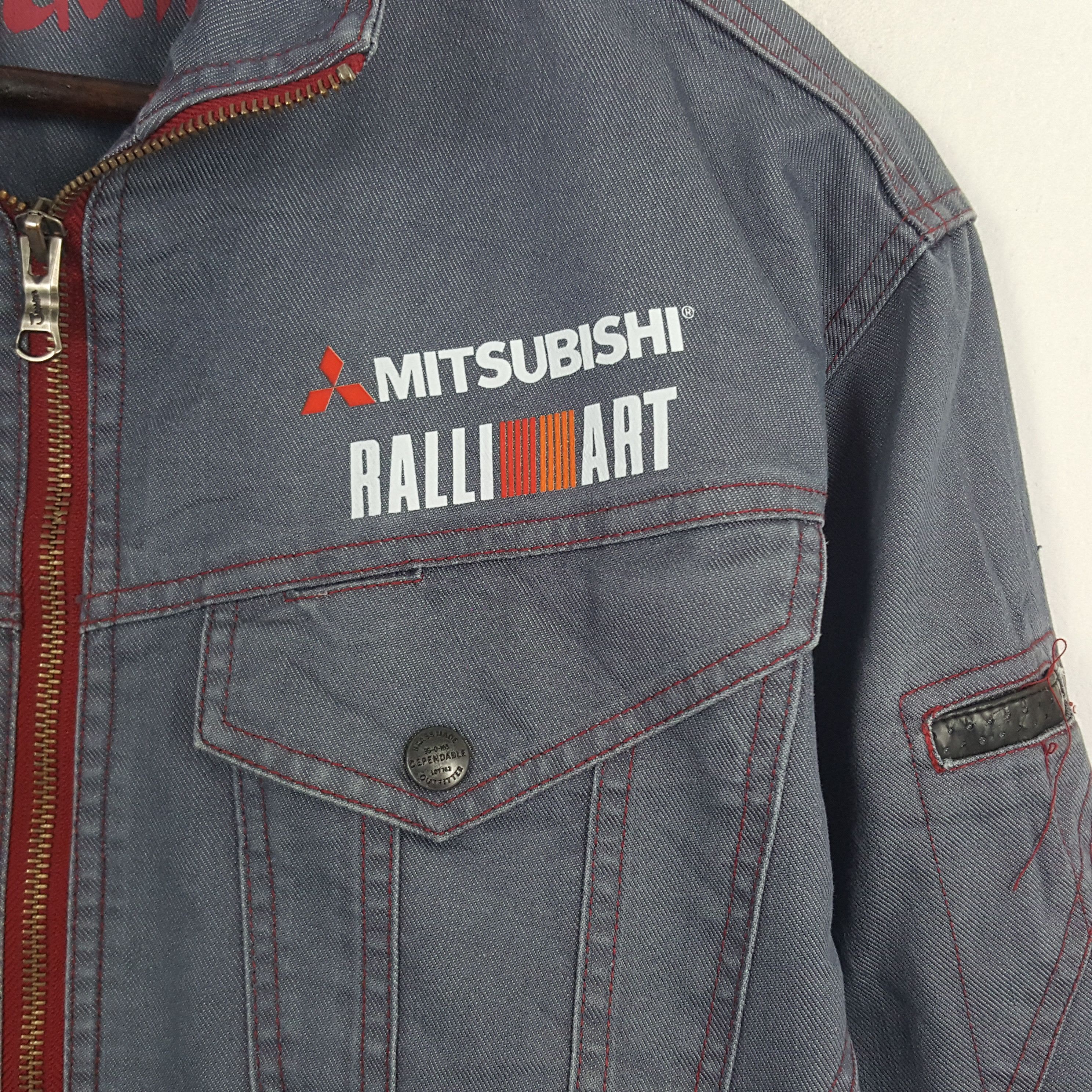 Japanese Brand × Vintage Vintage Mitsubishi RalliArt Racing Custom Uniform Jacket Size US M / EU 48-50 / 2 - 4 Thumbnail