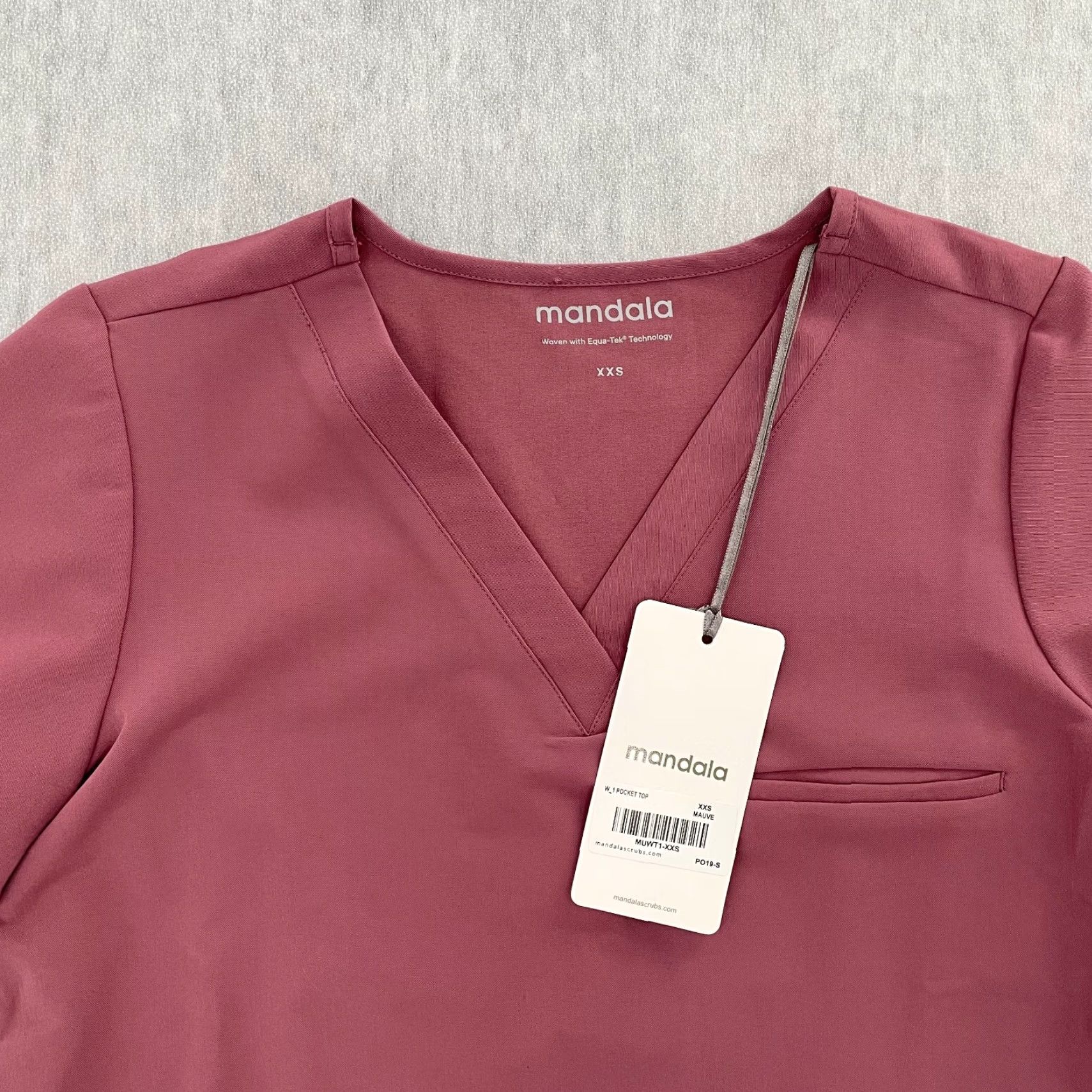 Pinko Mandala Scrubs Shirt Womens XXS Mauve Pink One Pocket Top Ladies 2XS NEW Size XXS / US 00 / IT 34 - 3 Thumbnail