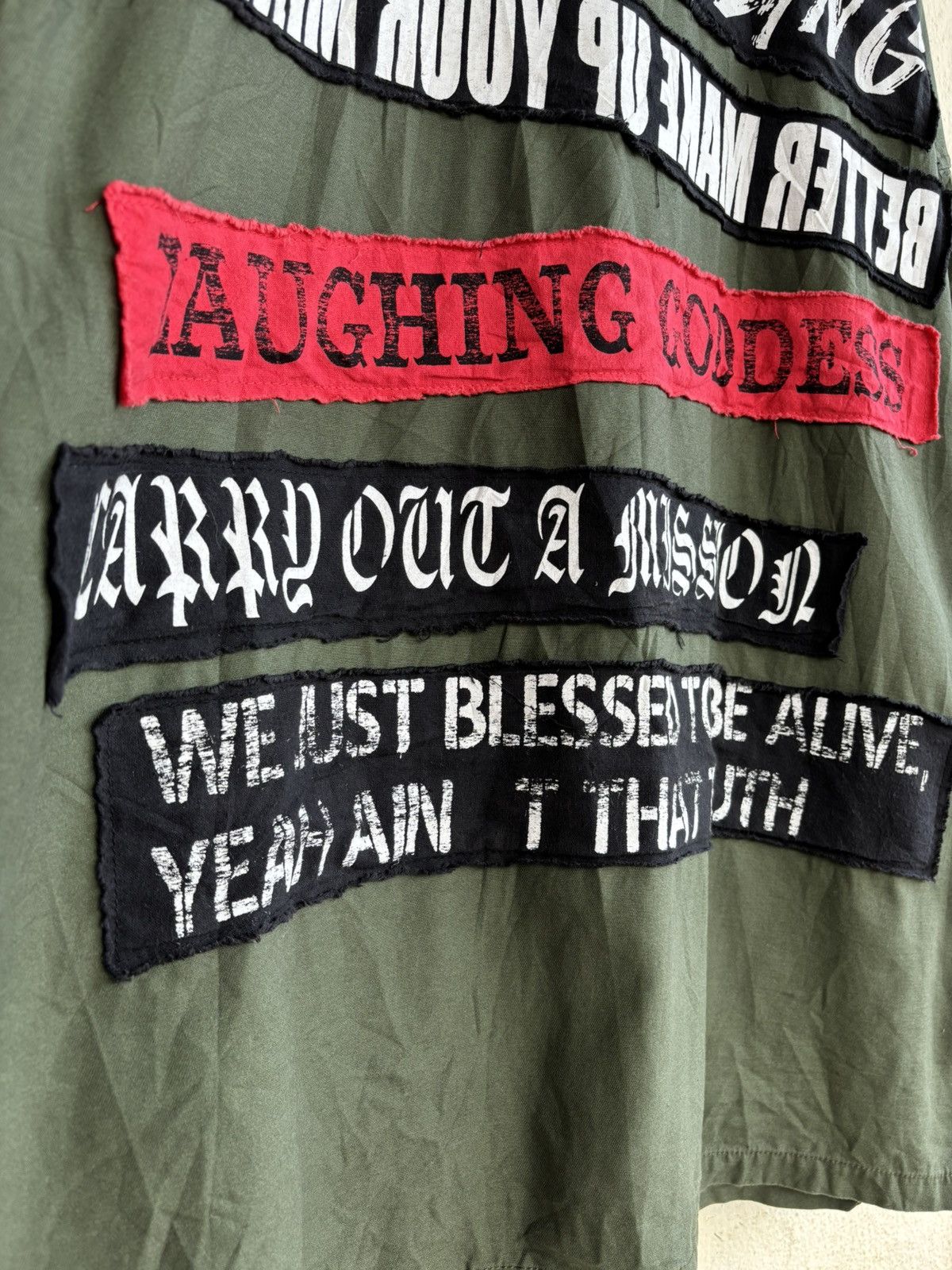 Japanese Brand Baycrest Crazy Distortion Army Styled Shirt Size US XL / EU 56 / 4 - 8 Thumbnail