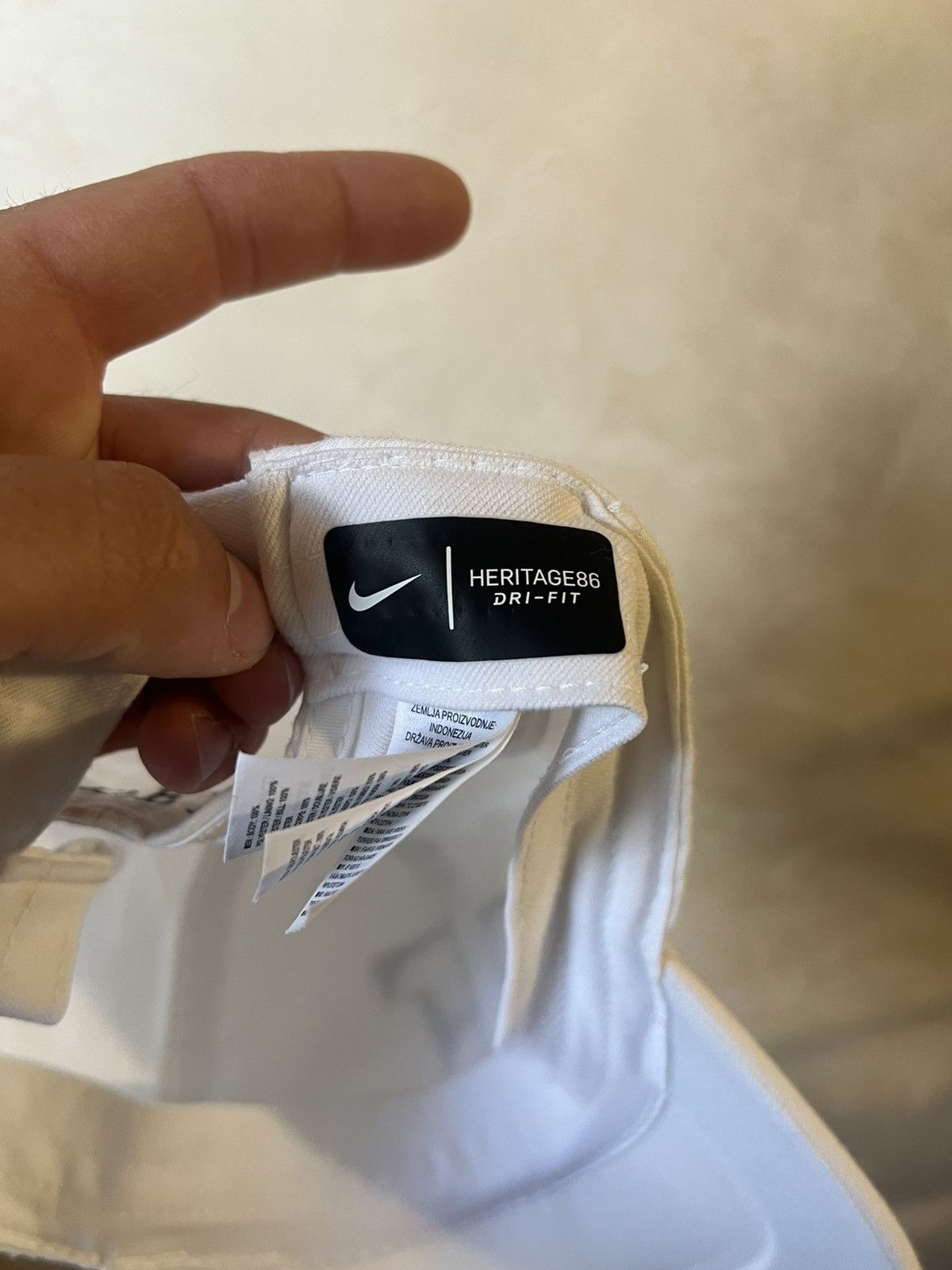 Nike Vintage Nike Roger Federer Cap Hat Tennis White Size ONE SIZE - 6 Thumbnail