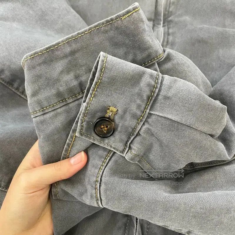 Miu Miu Miu Miu Gray Cotton Women's Jacket Size L . Size L / US 10 / IT 46 - 7 Thumbnail