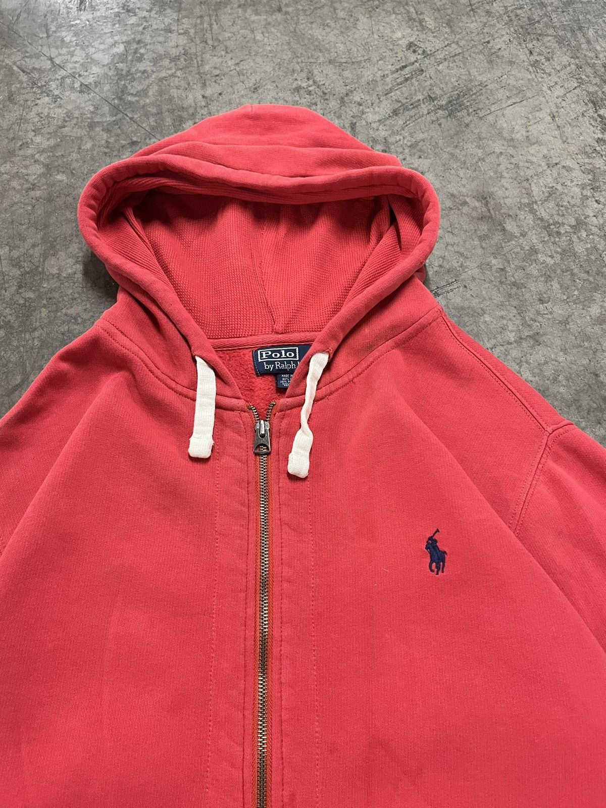 Polo Ralph Lauren × Vintage Polo Ralph Lauren vintage thermal lined zip up hoodie preppy Size US XL / EU 56 / 4 - 4 Thumbnail