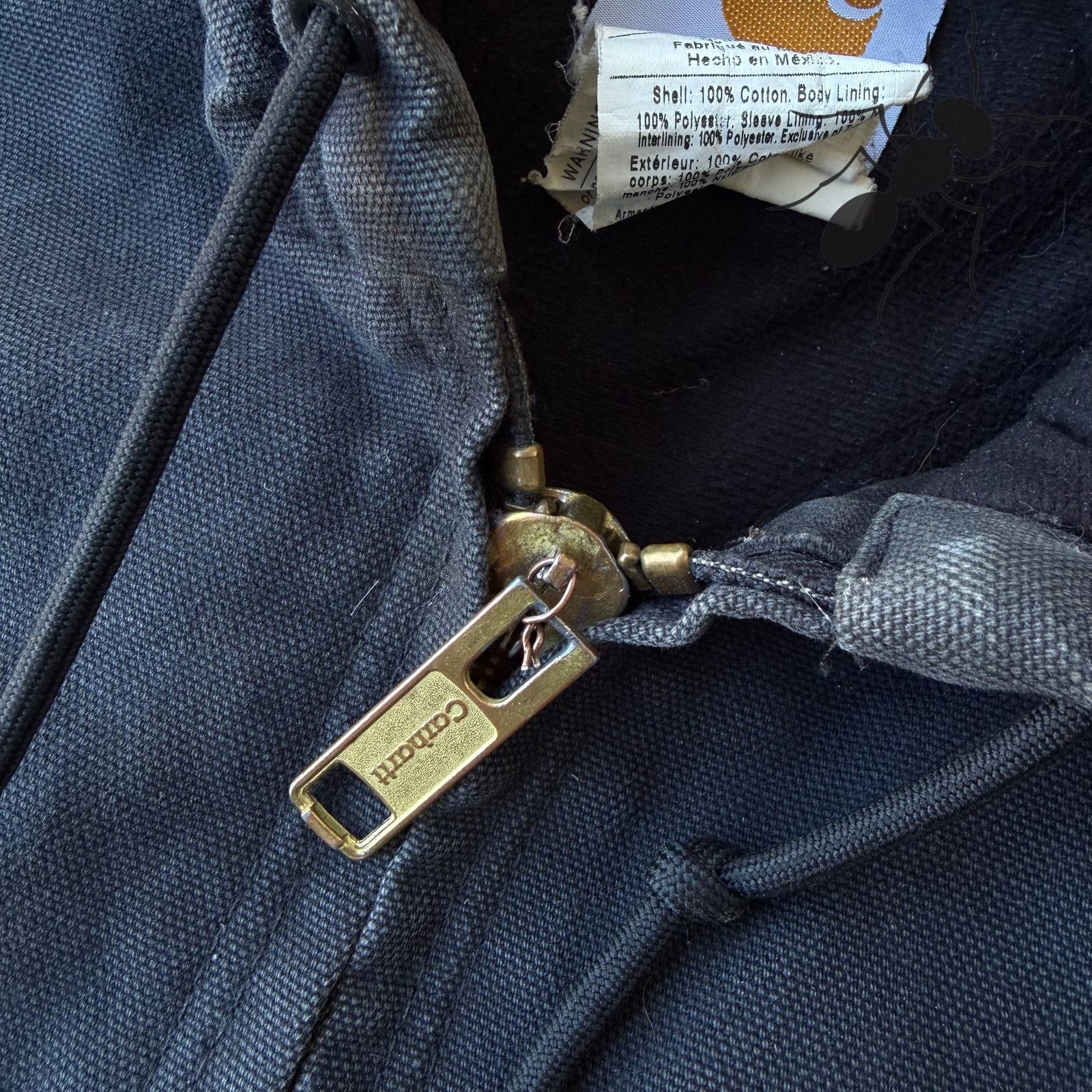 Carhartt × Vintage Carhartt J140 black hooded work wear jacket Size US M / EU 48-50 / 2 - 9 Thumbnail