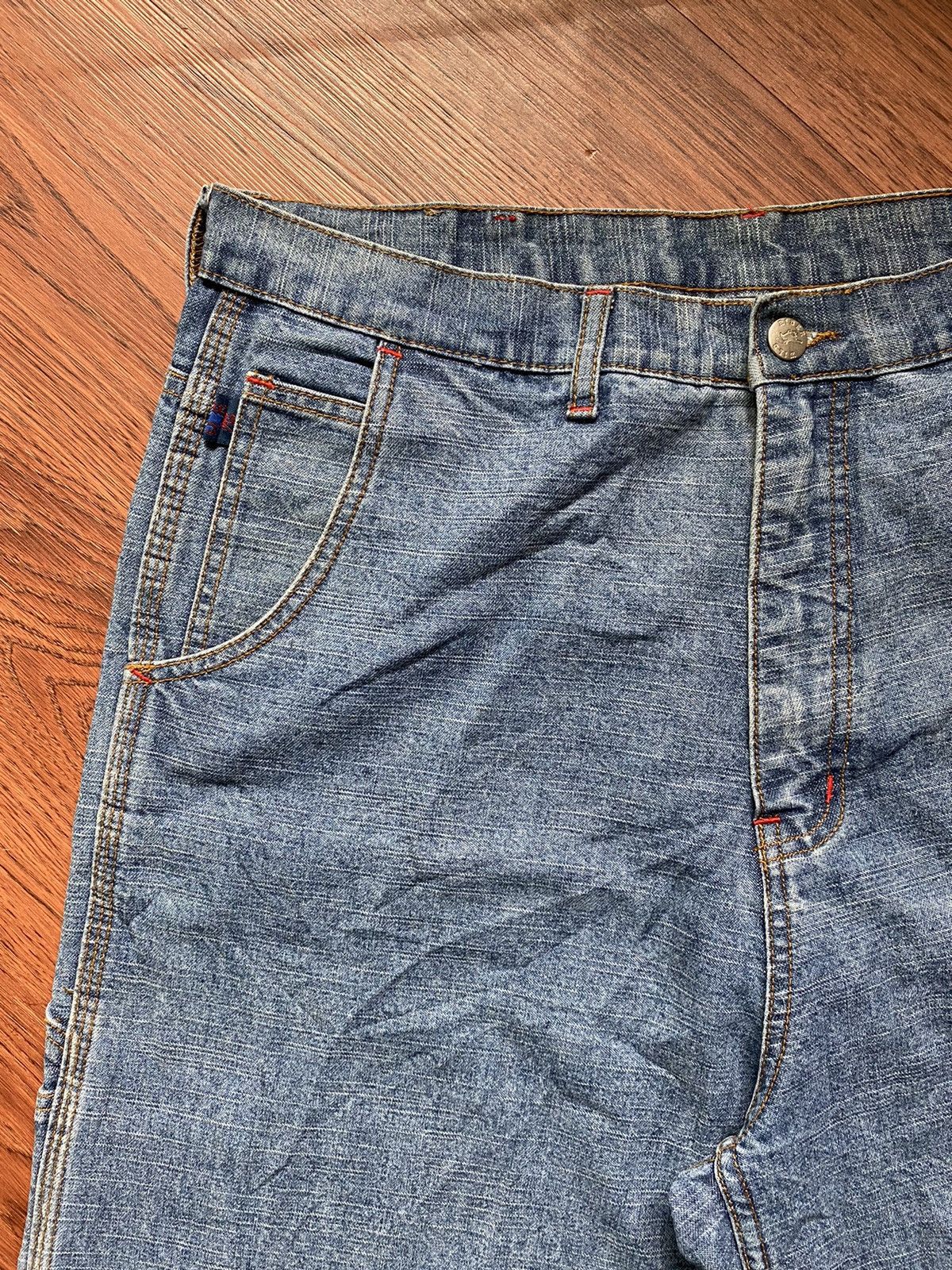 Japanese Brand × Vintage Wild Rider Baggy Jeans Size US 35 - 5 Thumbnail