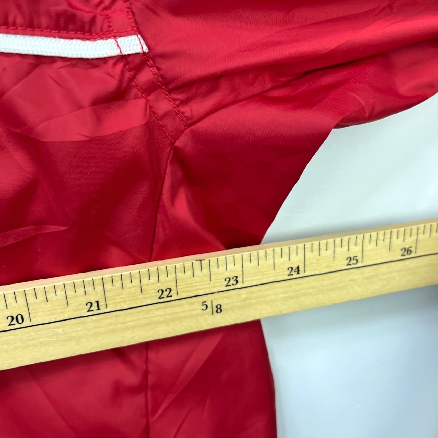 Nike VINTAGE Nike Swoosh Pullover Windbreaker Jacket M Red 90s Mens Windbreaker Size US M / EU 48-50 / 2 - 6 Thumbnail
