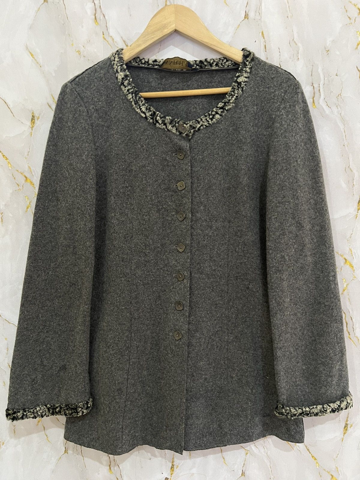 Designer Vintage Mariella Burani Jacket Made in Italy Size M / US 6-8 / IT 42-44 - 1 Thumbnail