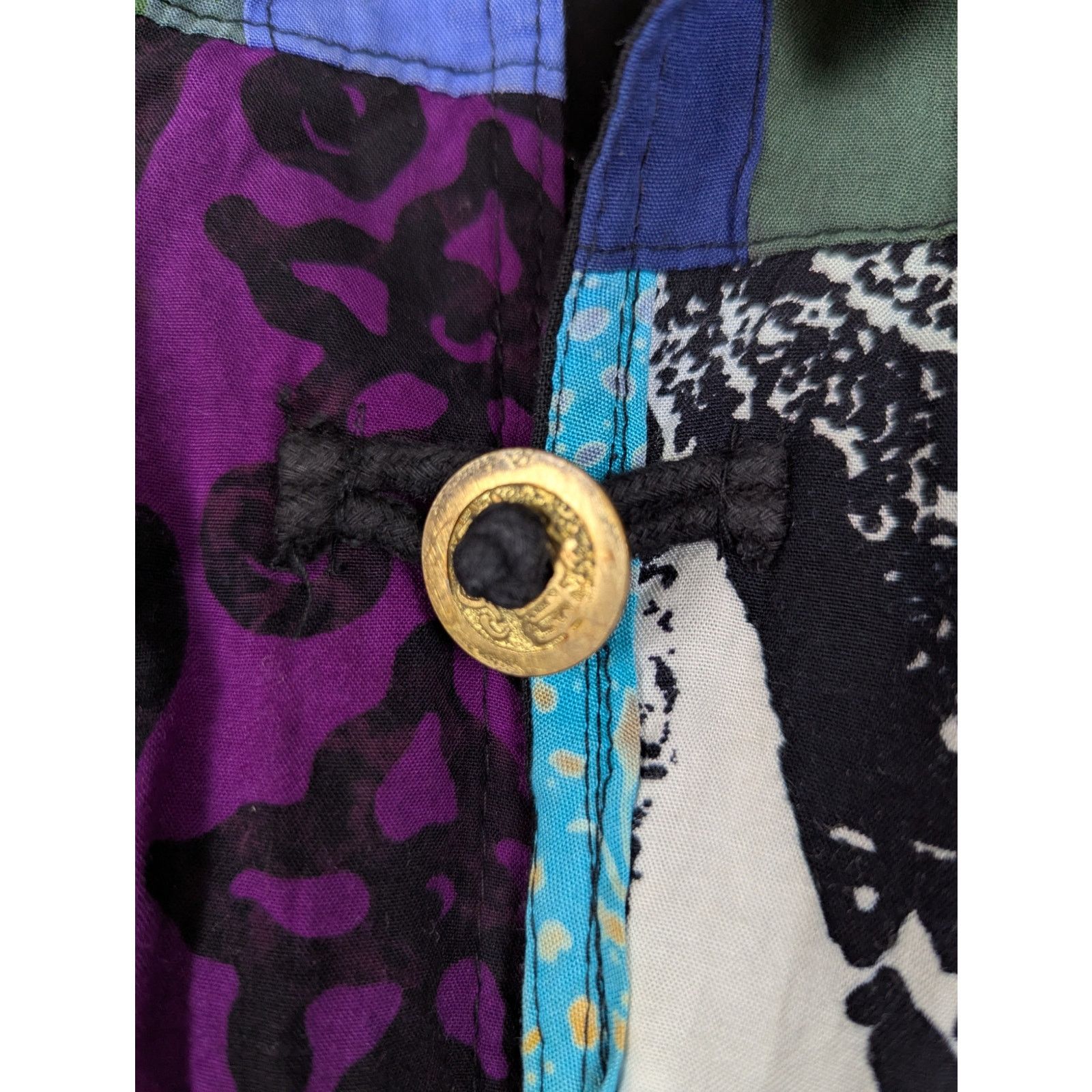 Other Vtg Kosi Bali Collection Patchwork Jacket Womens Medium Boho Size M / US 6-8 / IT 42-44 - 6 Thumbnail
