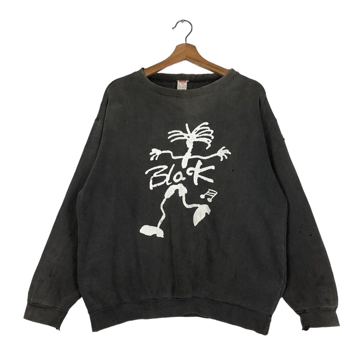 Band Tees 🔥Vintage Rusty Distressed Sweatshirt Black Band Big Logo Size US M / EU 48-50 / 2 - 1 Thumbnail