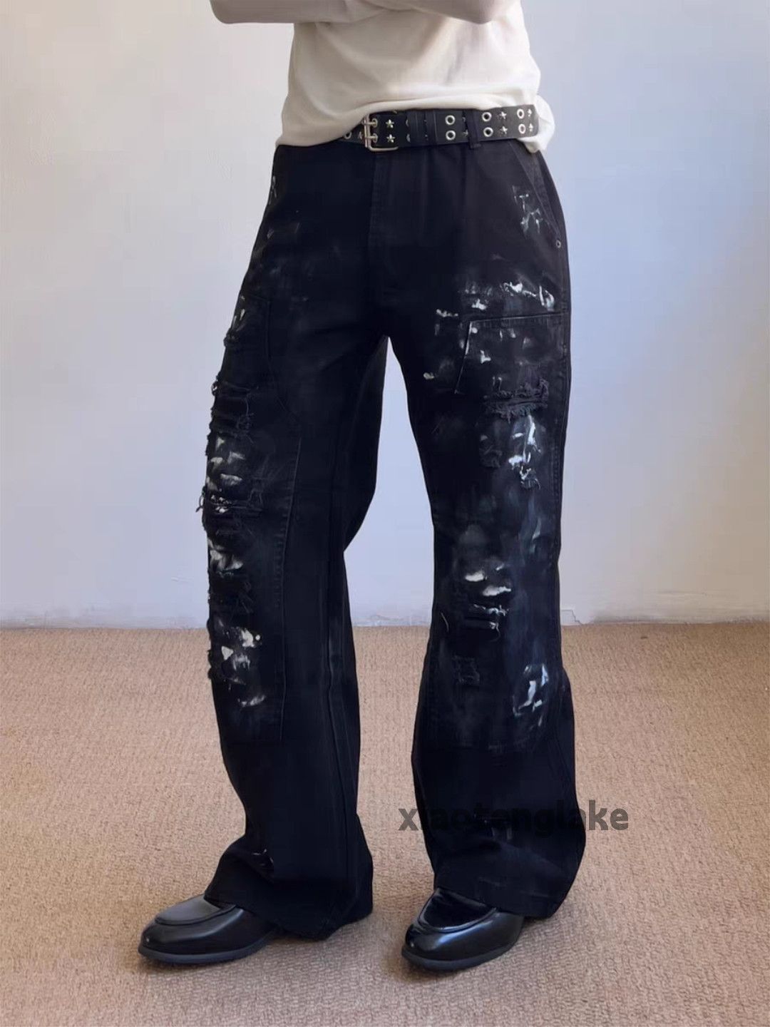 Jean Xz utility loose baggy skate hiphop carpenter cargo jeans Size US 30 / EU 46 - 3 Thumbnail