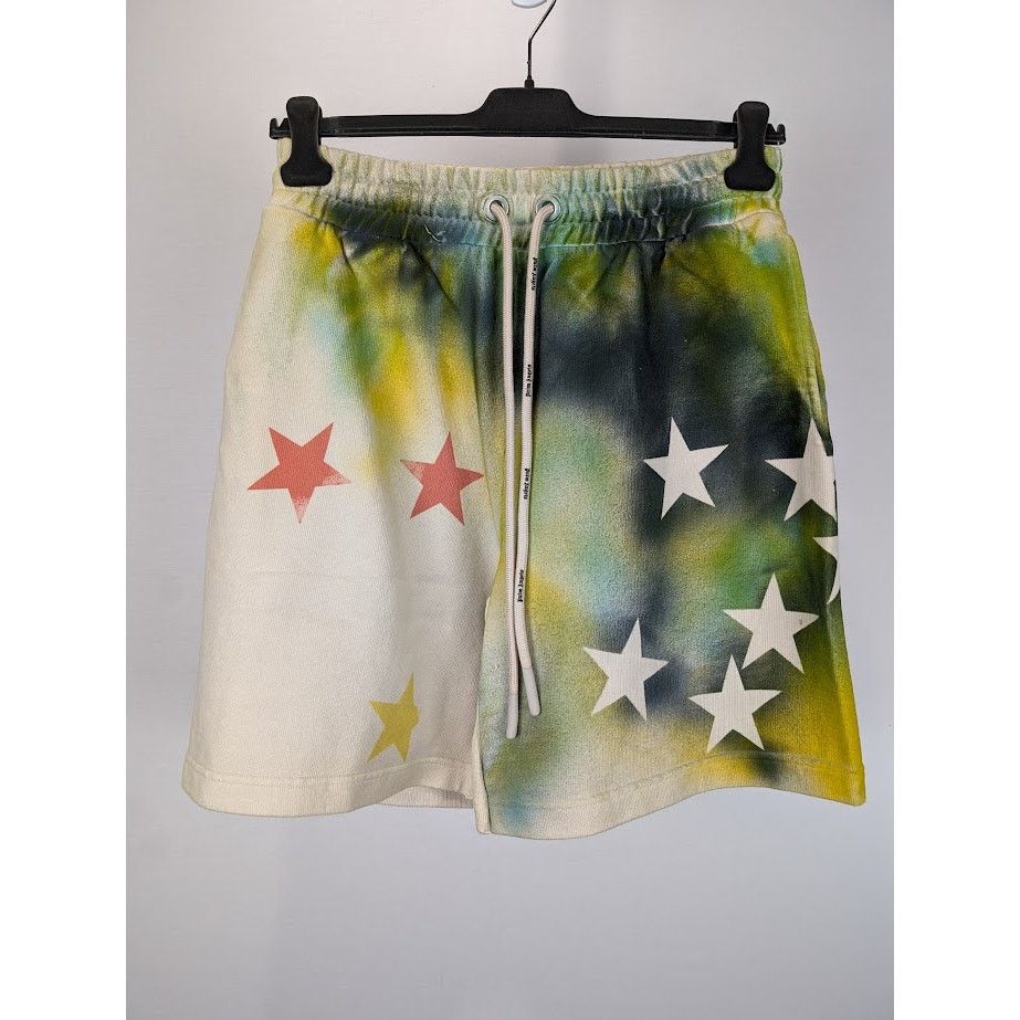 Palm Angels o1rshd1 Q: 2 / Sprayed Stars Vint Sweat Short in Multicolor Size US 30 / EU 46 - 3 Thumbnail