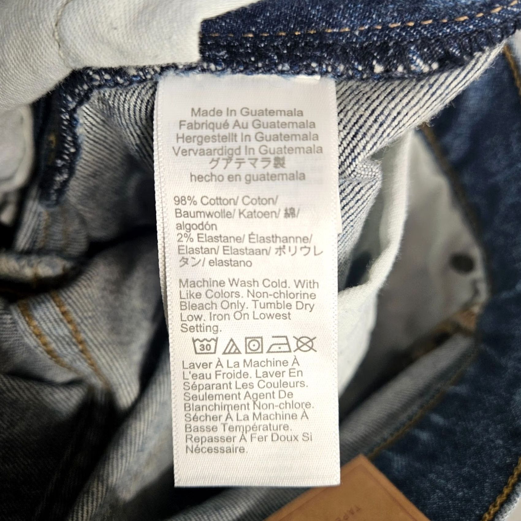 J.Crew J.CREW Jeans Slim Medium Wash 28x32 Denim Cotton 5-Pocket Tapered Belted Mens Regular Modern Preppy Size US 28 / EU 44 - 3 Thumbnail