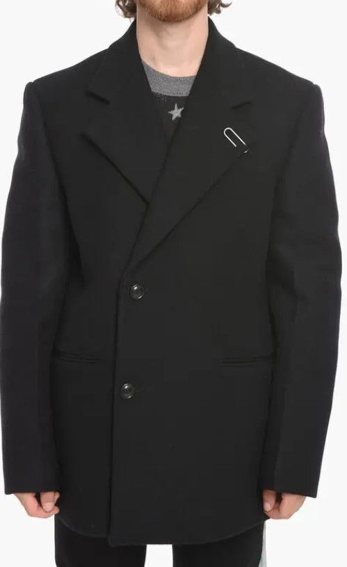Off-White TAILORING Suit Double-Breasted Blazer + Pants Wool Set up Size 46L - 20 Thumbnail
