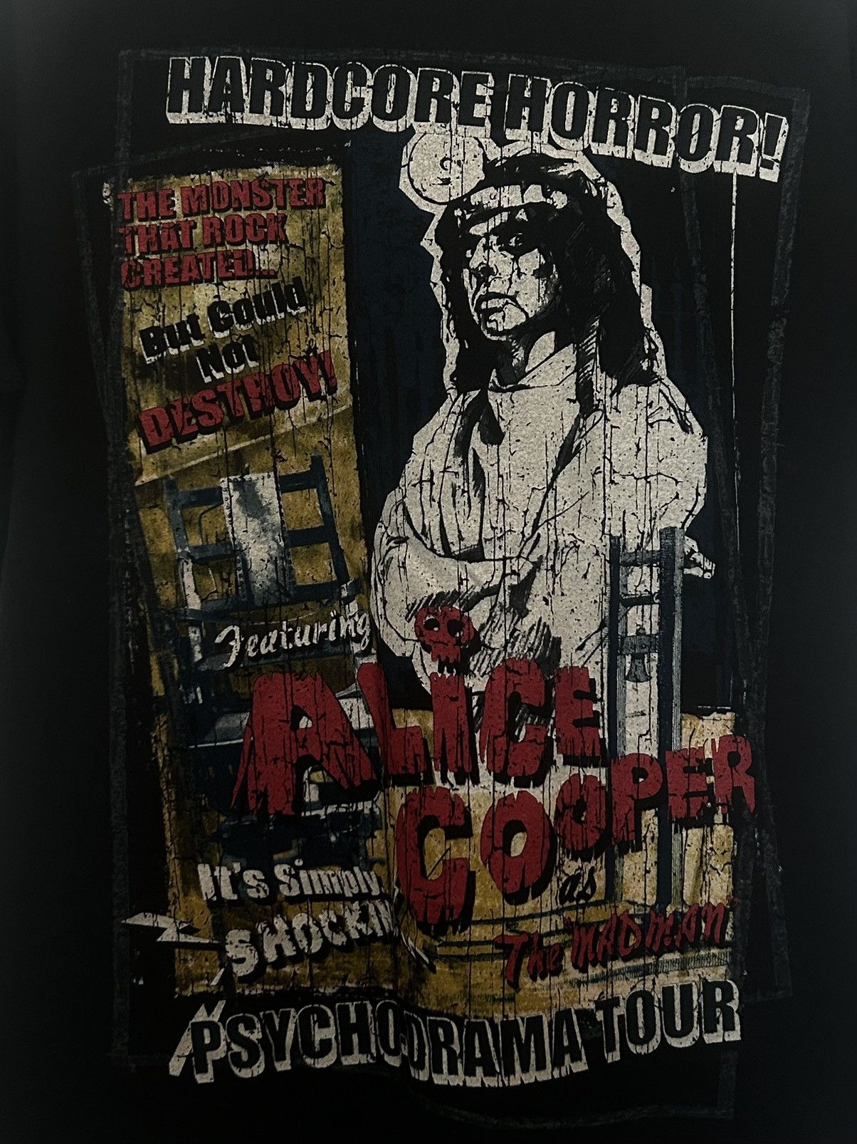 Vintage 2007 Alice Cooper Psycho-Drama Tour Tee Size US L / EU 52-54 / 3 - 3 Thumbnail