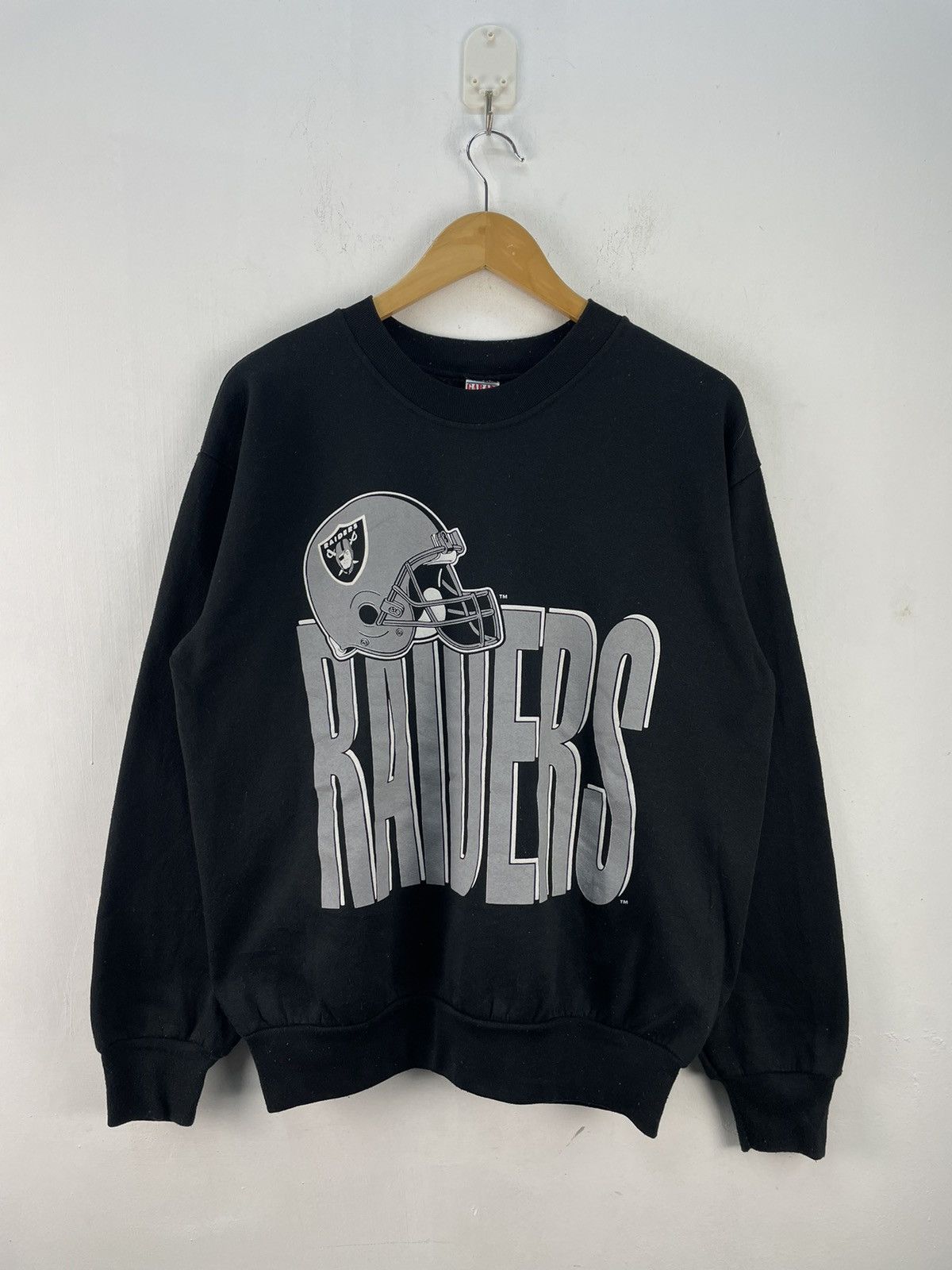 NFL Vintage 90s Oakland Raiders Sweatshirt NFL Size US L / EU 52-54 / 3 - 3 Thumbnail