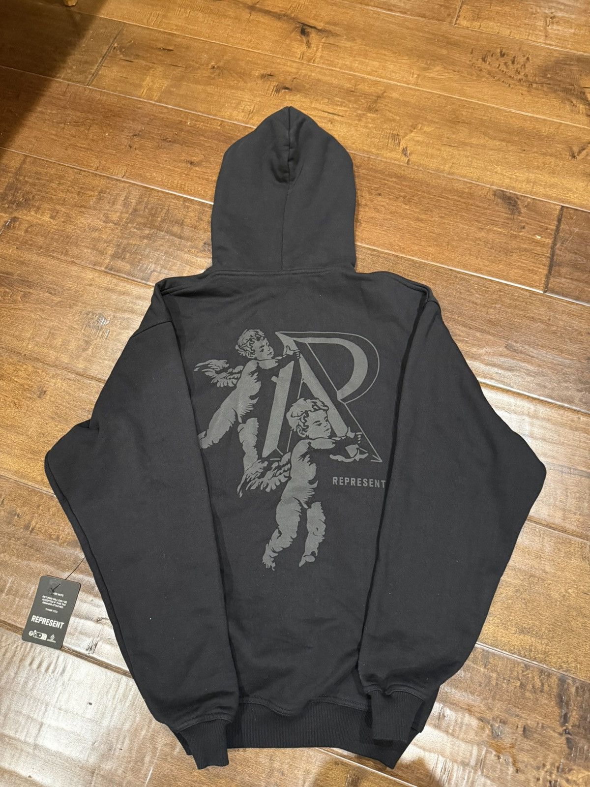 Represent Clo. REPRESENT CHERUB JET BLACK HOODIE SMALL Size US S / EU 44-46 / 1 - 1 Thumbnail