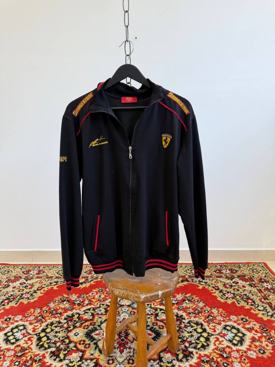 Vintage Vintage Michael Schumacher Ferarri Moto Biker Racing jacket Size US M / EU 48-50 / 2 - 4 Thumbnail