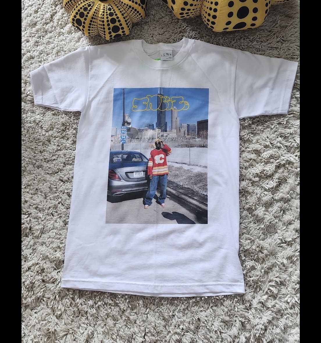 Virgil Abloh 2021 SNEEZE x VIRGIL ABLOH ISSUE 50 PHOTO WHITE TEE 