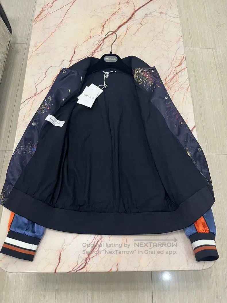Valentino Valentino Fireworks jacket baseball collar casual coat Size US M / EU 48-50 / 2 - 3 Thumbnail