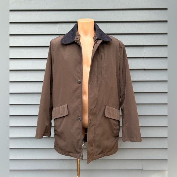 Daniel Hechter Daniel Hechter Paris Mens Brown Wool Lined Field Jacket~M~ Size US M / EU 48-50 / 2 - 3 Thumbnail