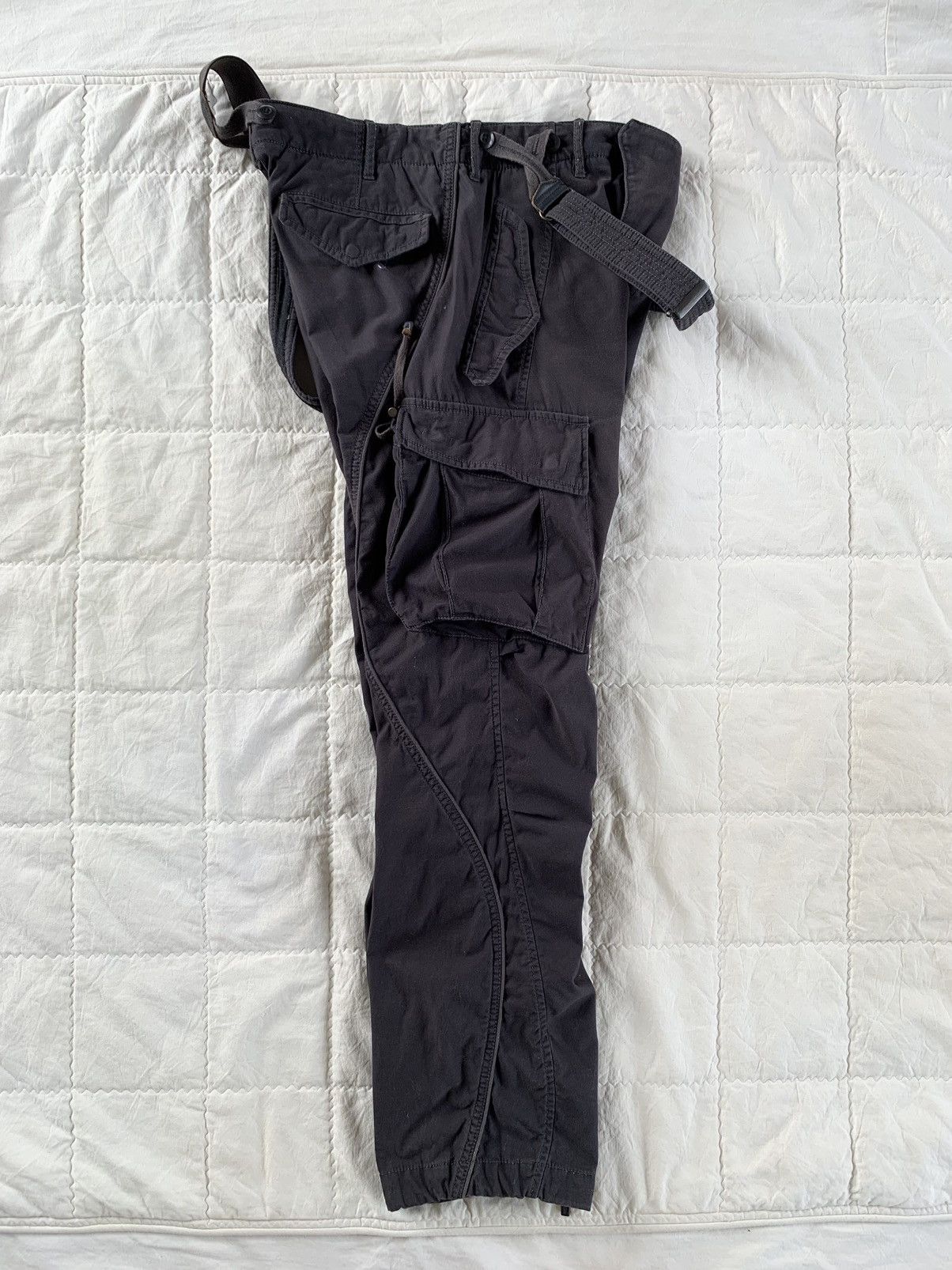 If Six Was Nine 2000s GOA Suspender Moto Cargo Pant Size US 34 / EU 50 - 3 Thumbnail