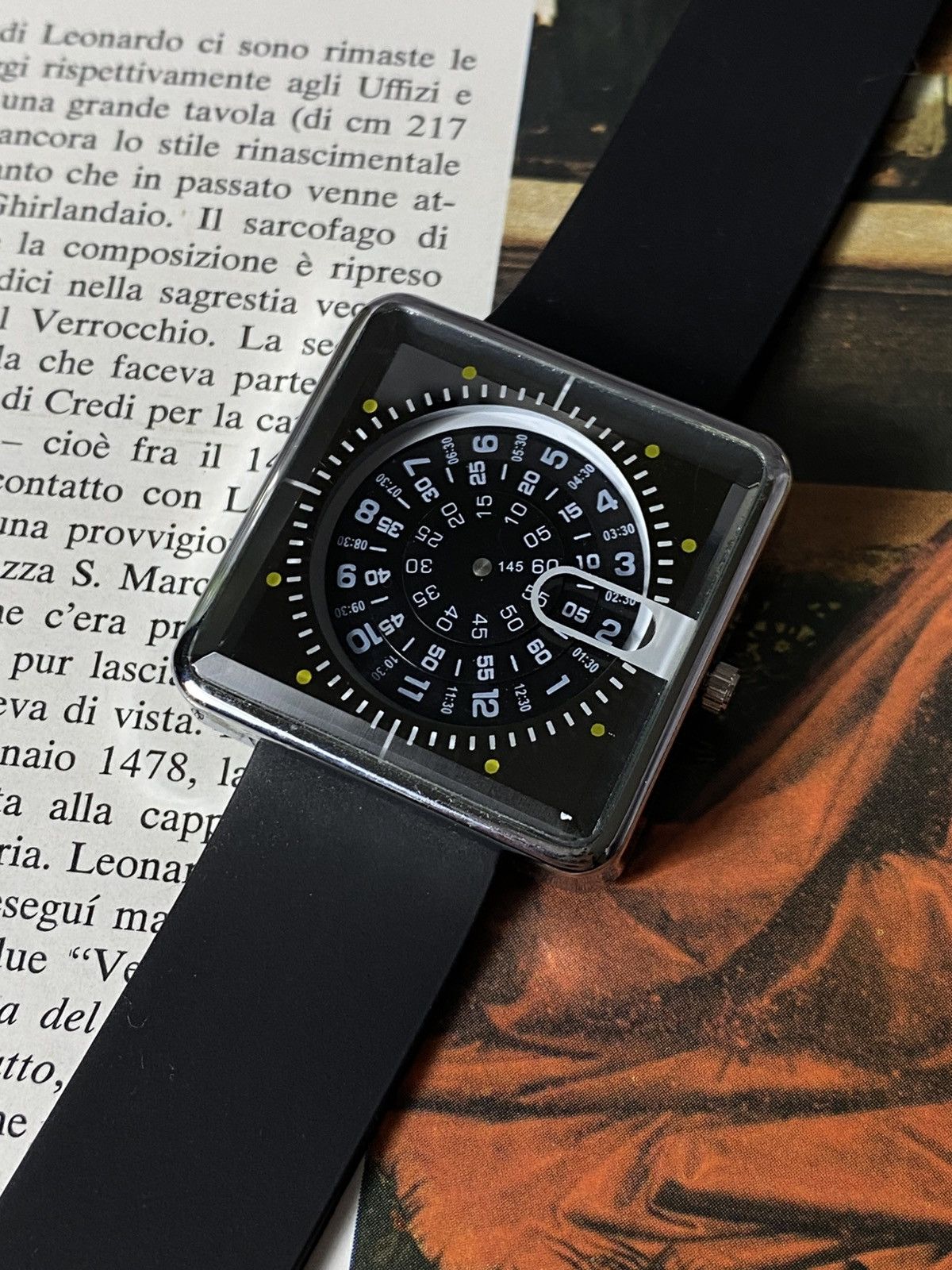 Hysteric Glamour Futuristic Rotating Disc Square Watch Techwear Cyber Size ONE SIZE - 4 Thumbnail