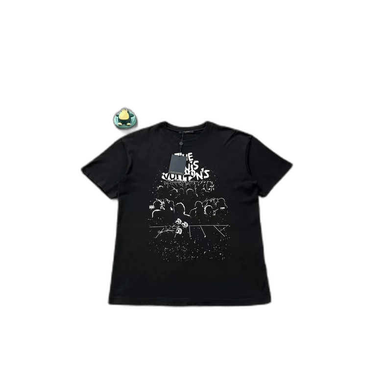 Louis Vuitton LV Black Concert Short Sleeve TShirt-2506 Size US L / EU 52-54 / 3 - 1 Thumbnail