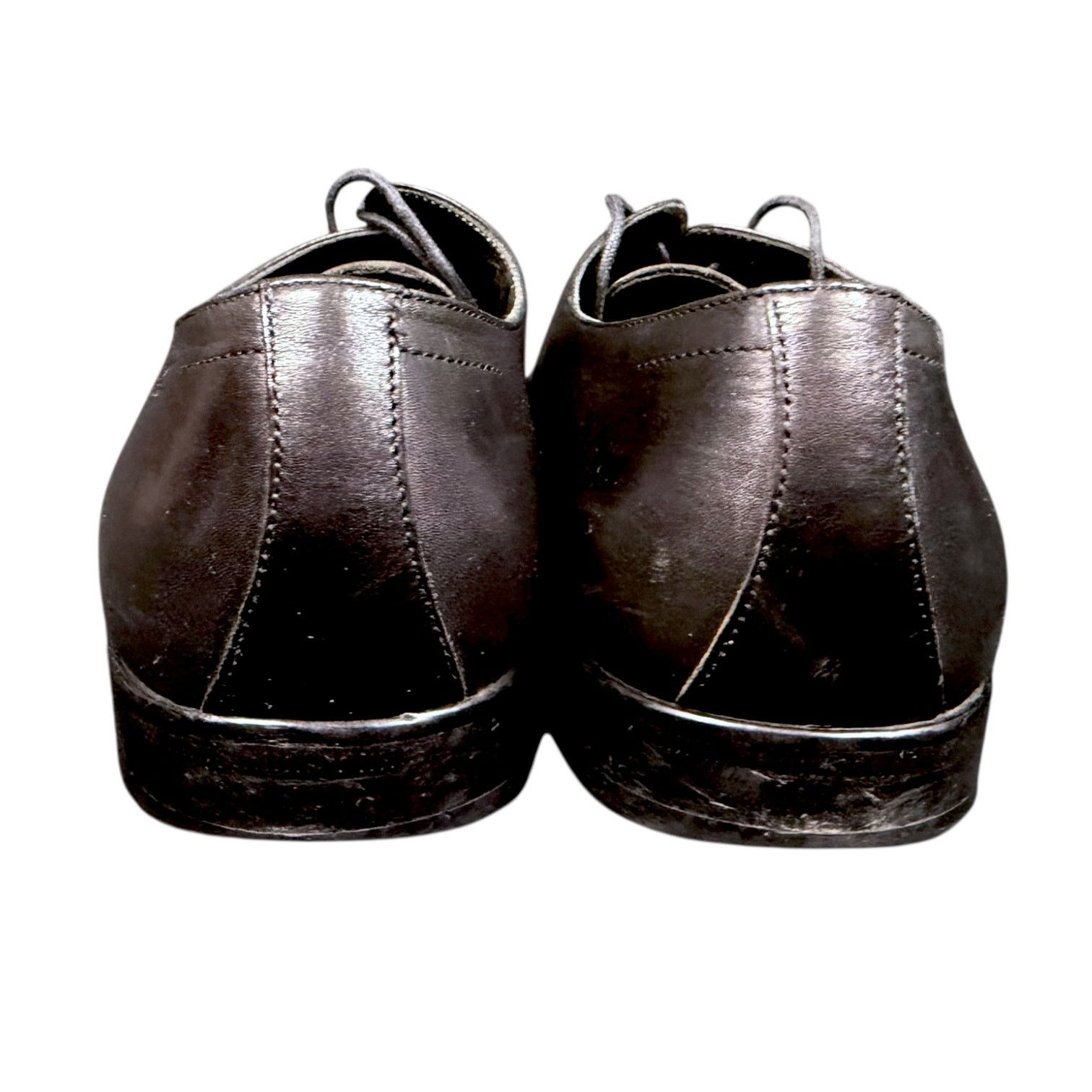Hugo Boss Men's Hugo Boss Brown Leather Derby Lace Round Toe Shoes 8.5 Size US 8.5 / EU 41-42 - 6 Thumbnail