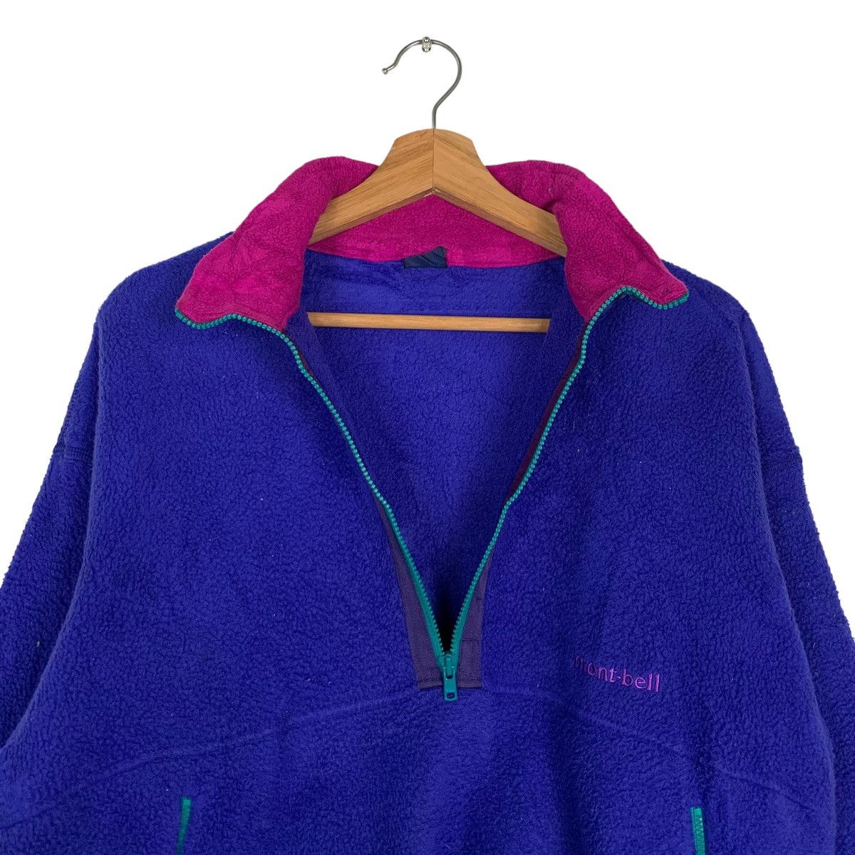 Japanese Brand MONT-BELL Polarplus Half Zip Pullover Fleece Jumper #0008-C1 Size US S / EU 44-46 / 1 - 12 Thumbnail