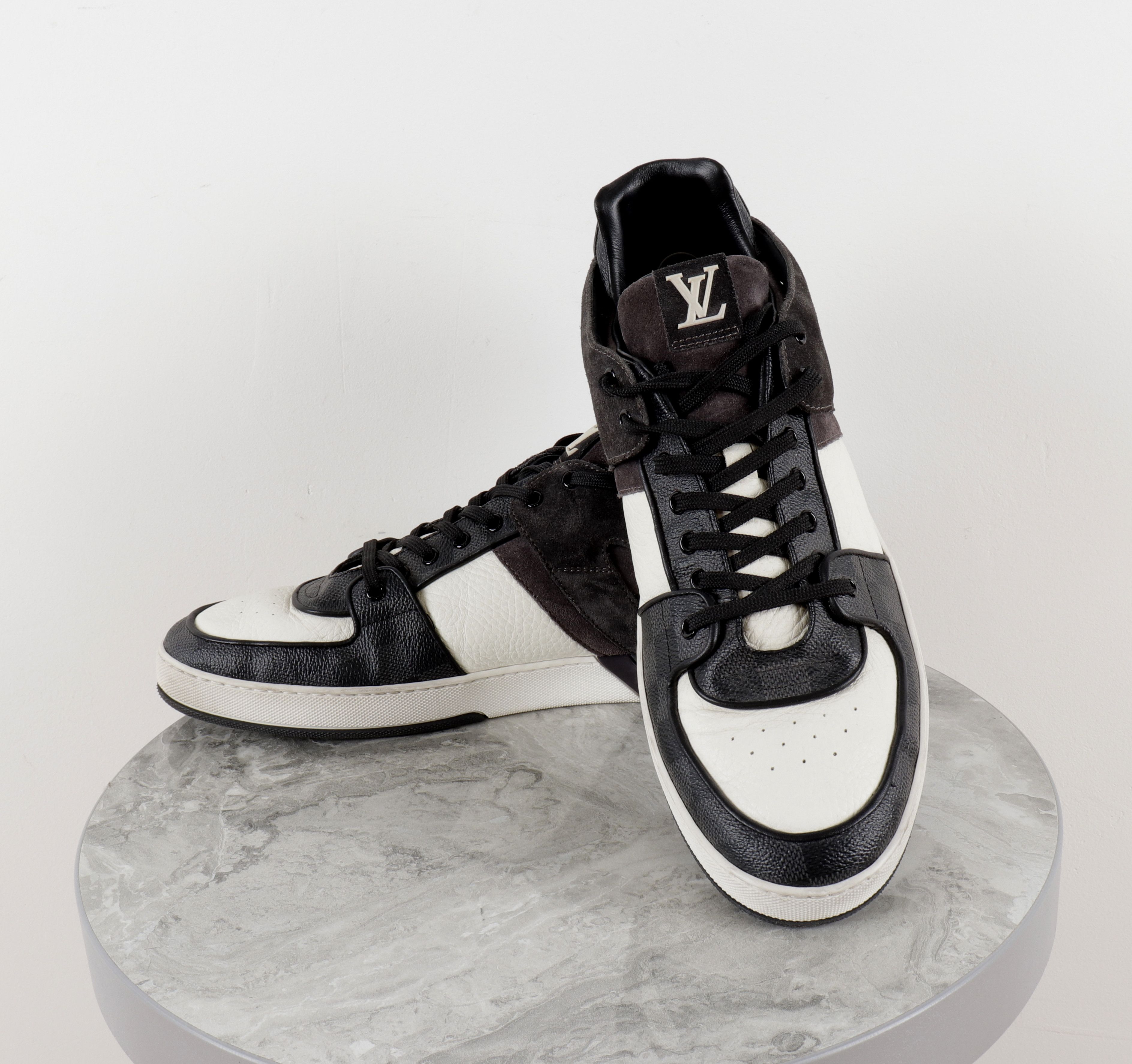 Louis Vuitton Damier Graphite Rivoli High-Top Sneaker Boot
