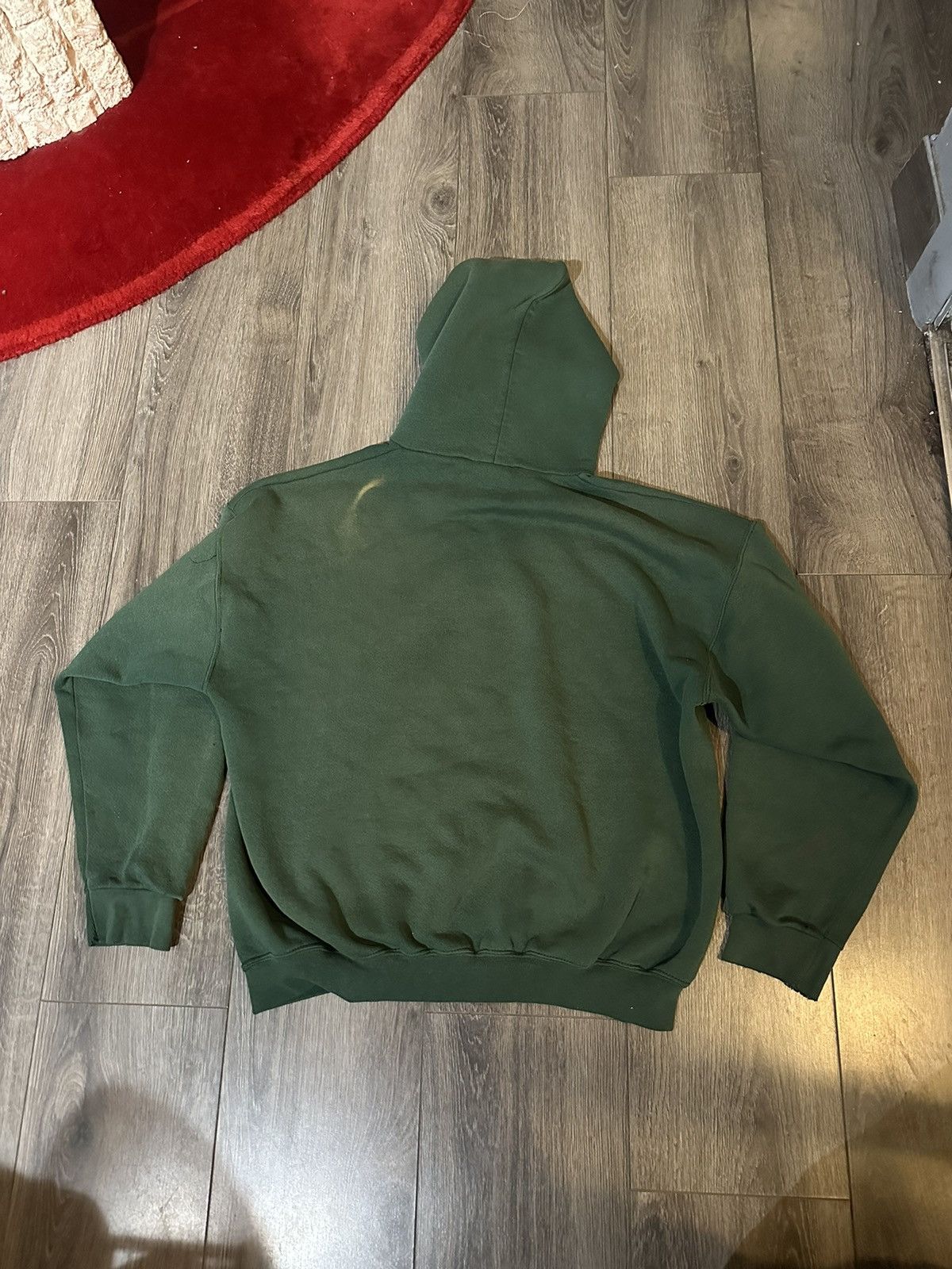 Vintage Vintage green college style hoodie sweatshirt Size US L / EU 52-54 / 3 - 3 Thumbnail