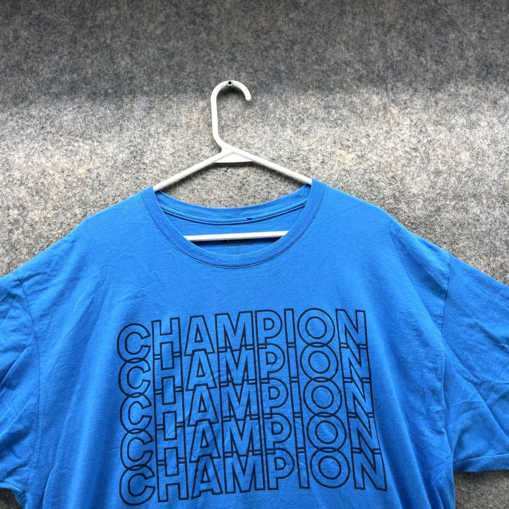 Champion Champion Shirt Men XL Blue Authentic Crewneck Logo C XL T-Shirt Size US XL / EU 56 / 4 - 2 Thumbnail