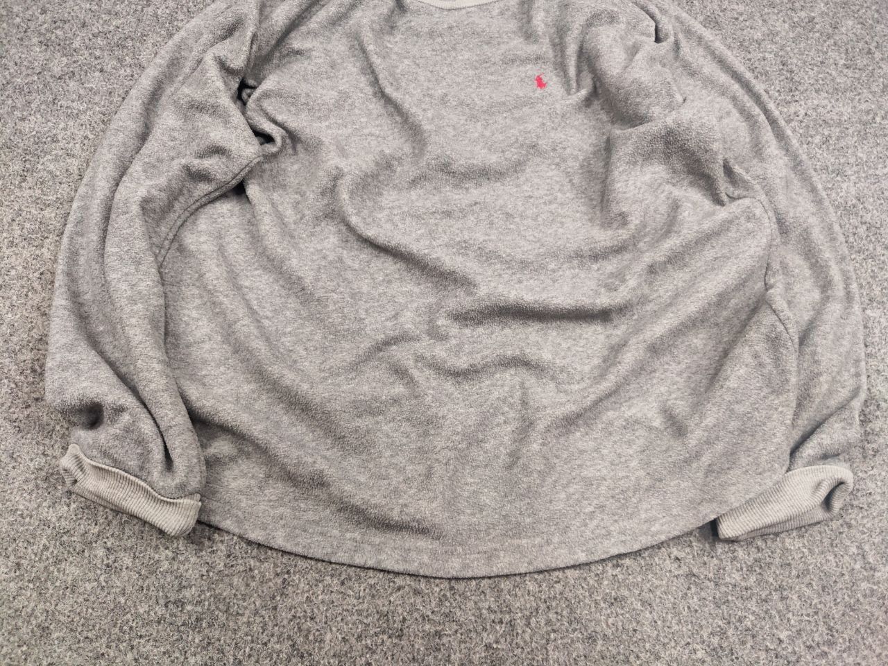 Polo Ralph Lauren Vintage 90's Polo Ralph Lauren Logo Fleece Gray Sweatshirt Size US L / EU 52-54 / 3 - 4 Thumbnail