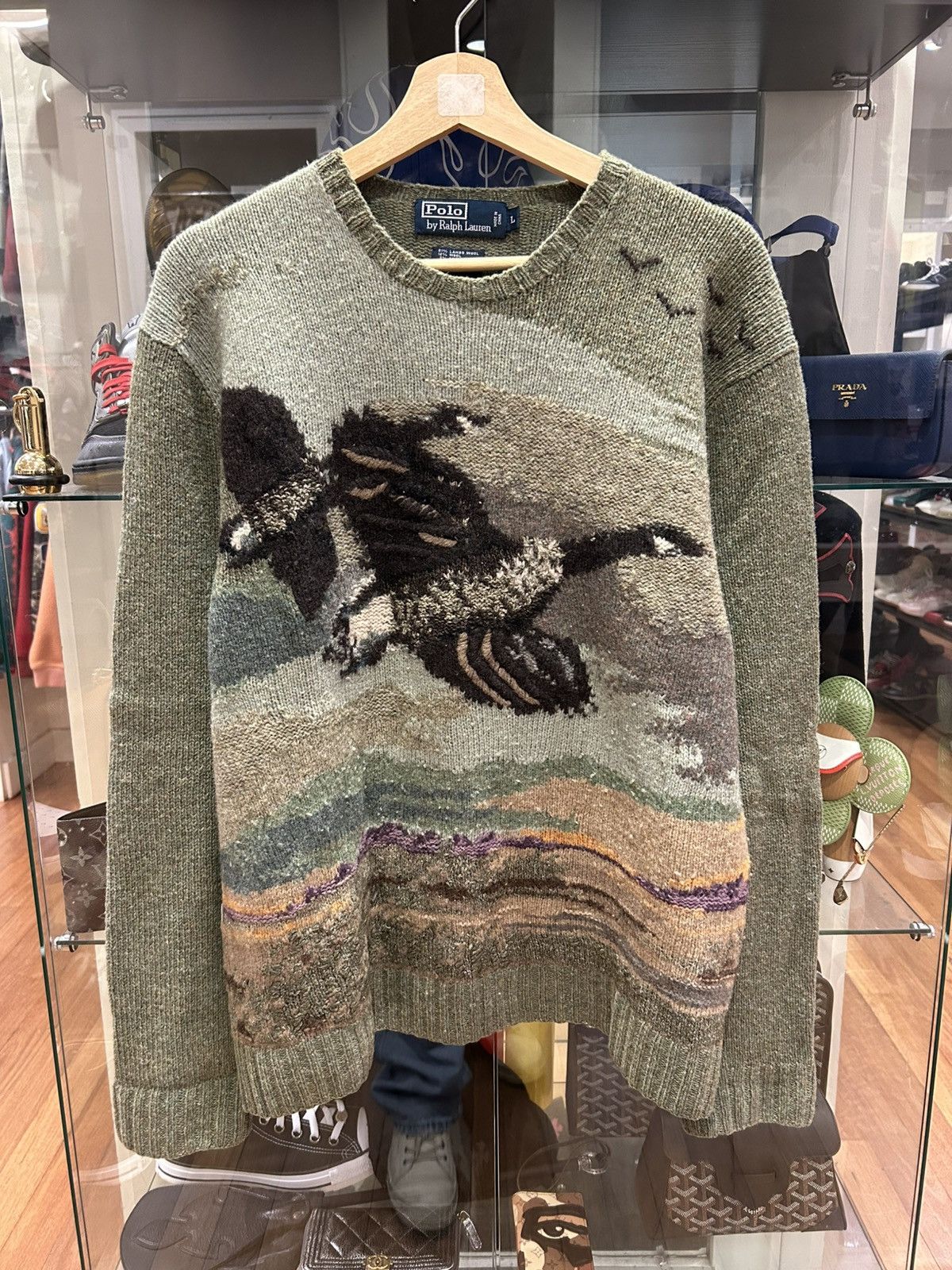 Polo Ralph Lauren Hand Knit Goose Sweater