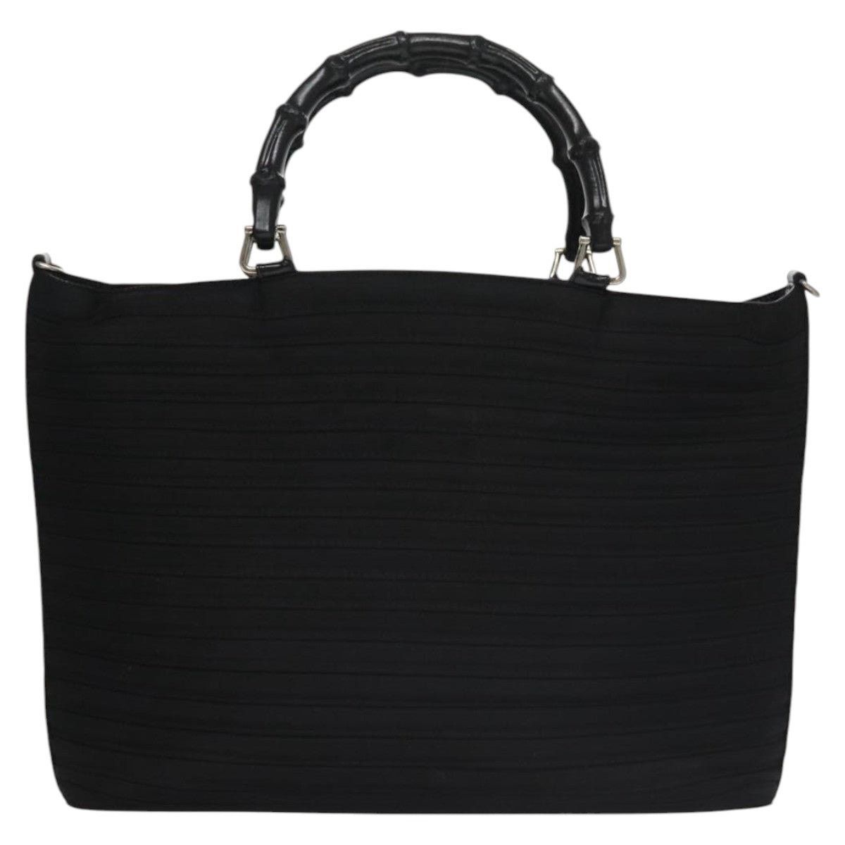 Gucci GUCCI Bamboo Handbag Nylon Black Size ONE SIZE - 2 Thumbnail