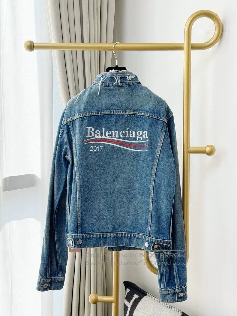 Balenciaga Balenciaga Blue Vintage Coca-Cola Logo Denim Long Sleeve J Size US S / EU 44-46 / 1 - 2 Thumbnail