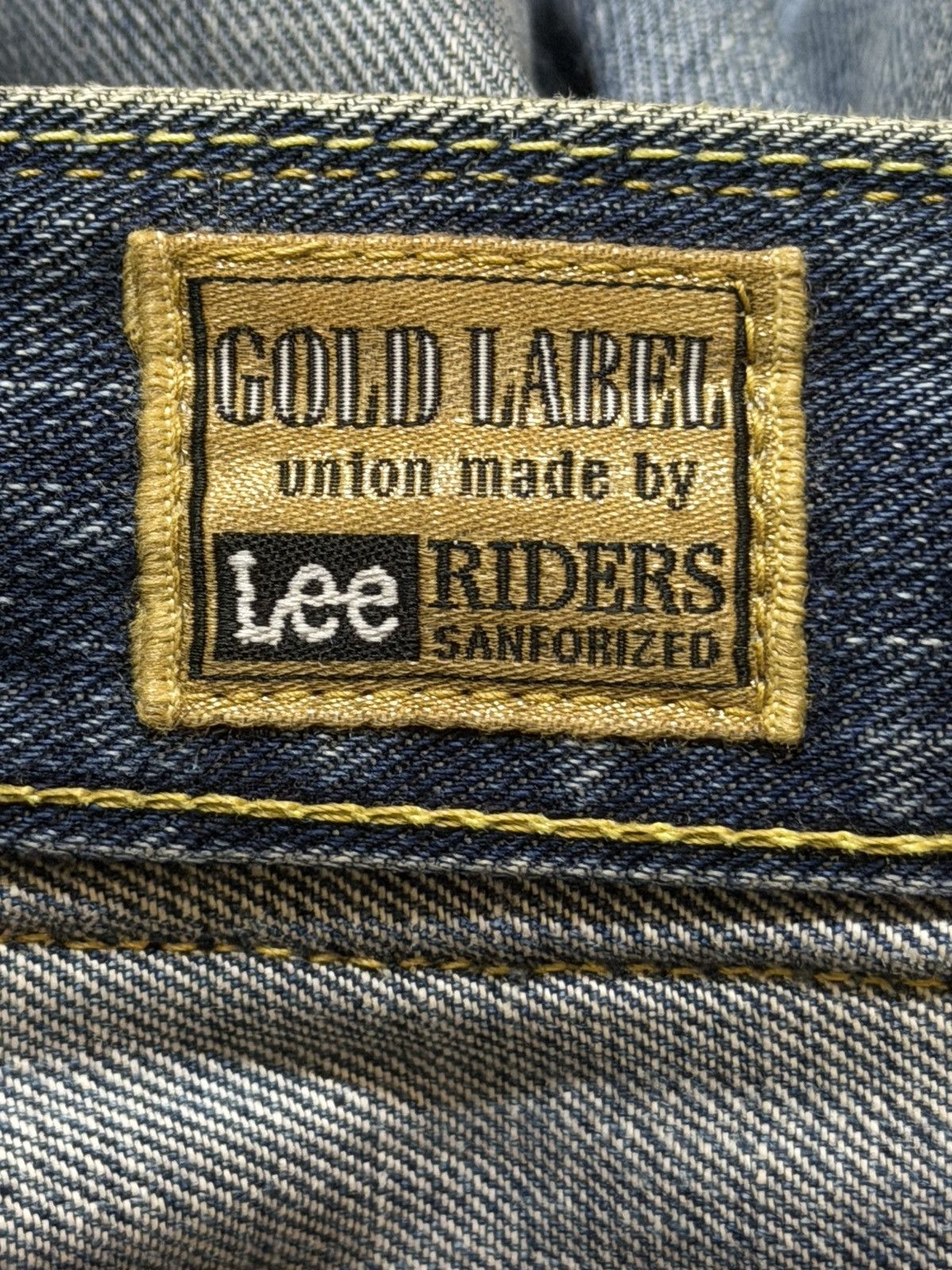Lee Vintage 90s Lee Riders Gold Label Blue Faded Wash Distress Size US 31 - 8 Thumbnail