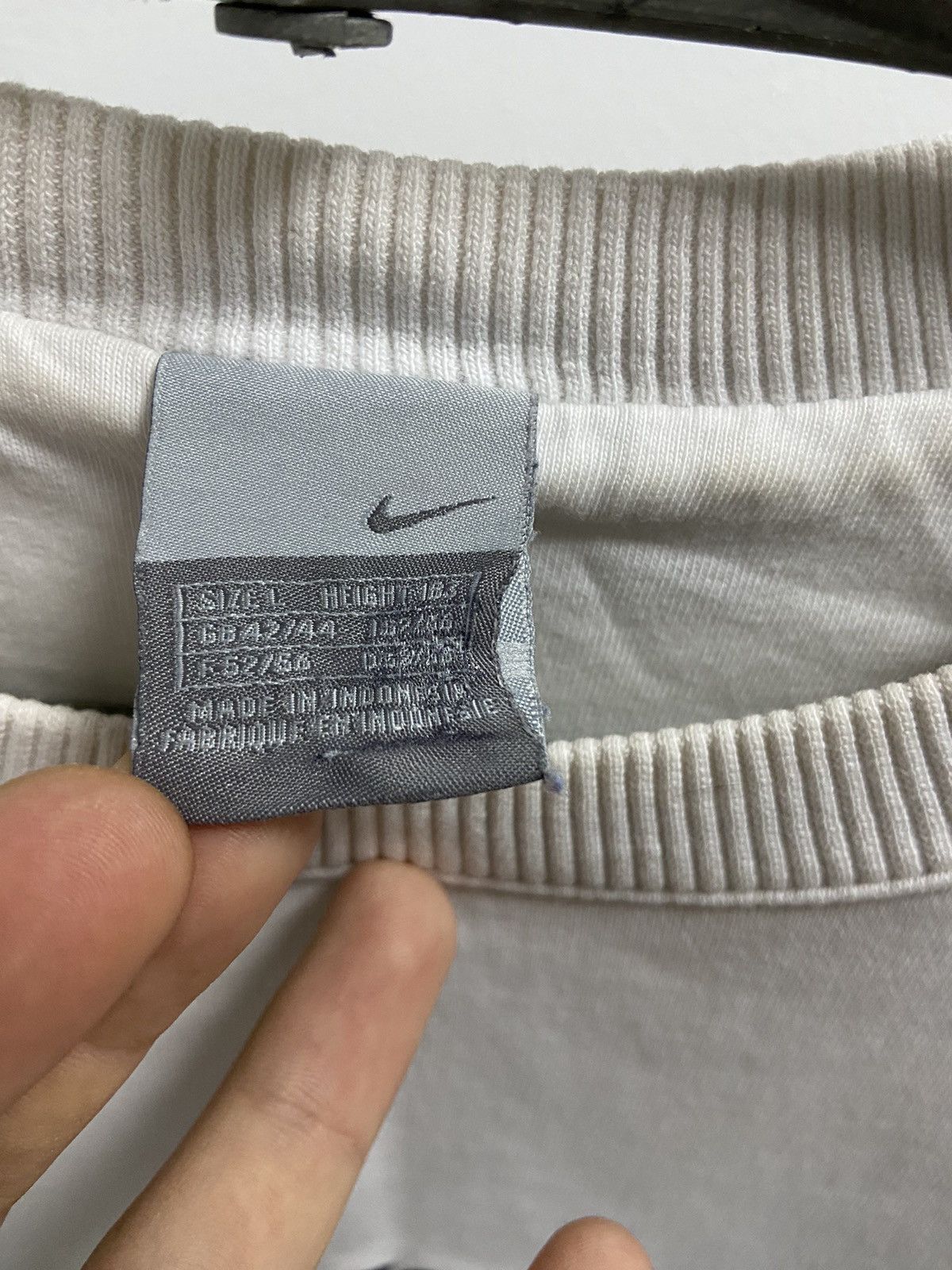 Nike × Vintage Nike Sweatshirt Vintage Big Logo Spell Out Stripes Size US L / EU 52-54 / 3 - 4 Thumbnail